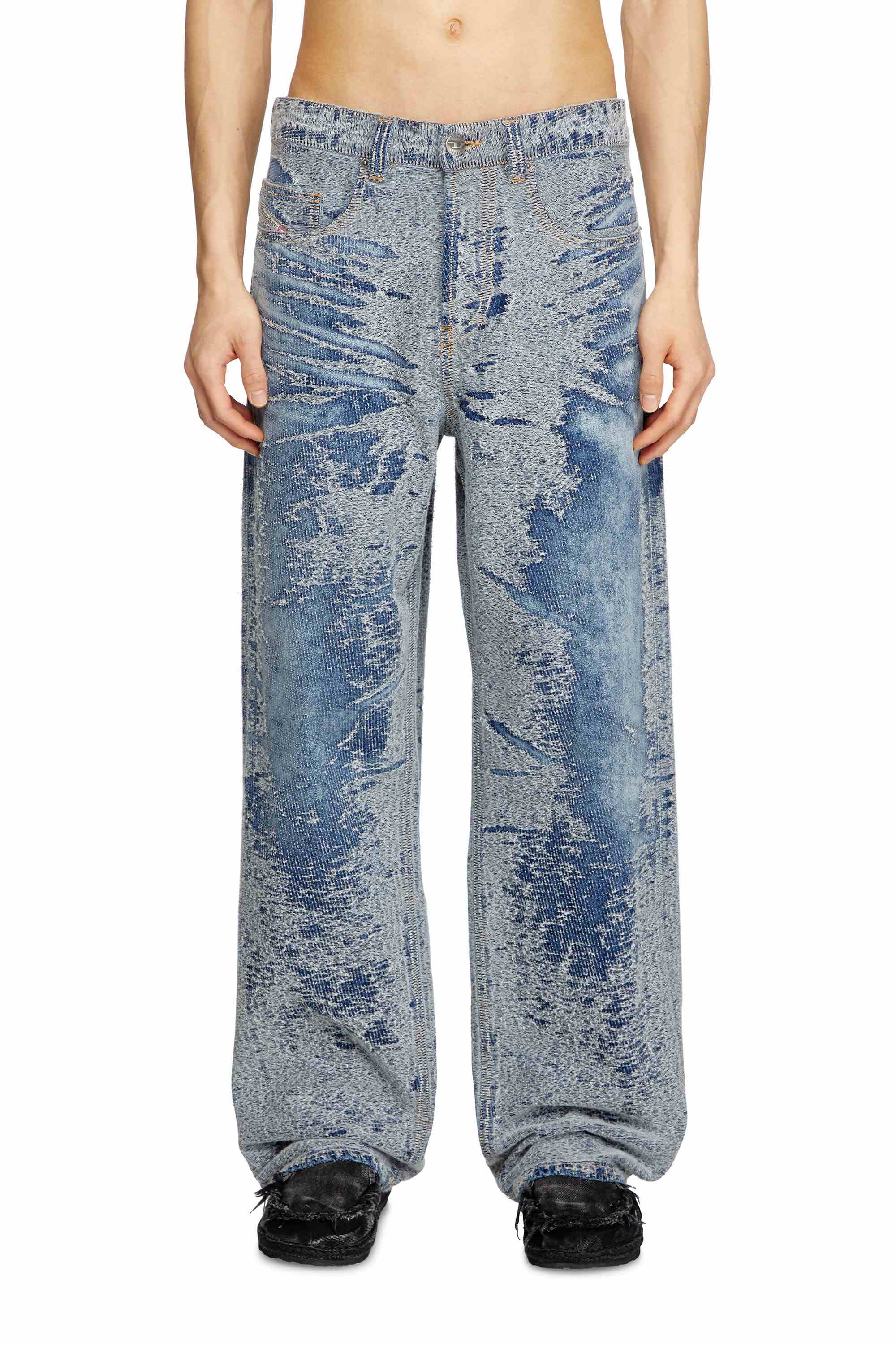 Medium Blue 2001 D-Macro-S2 Relaxed Fit Jeans