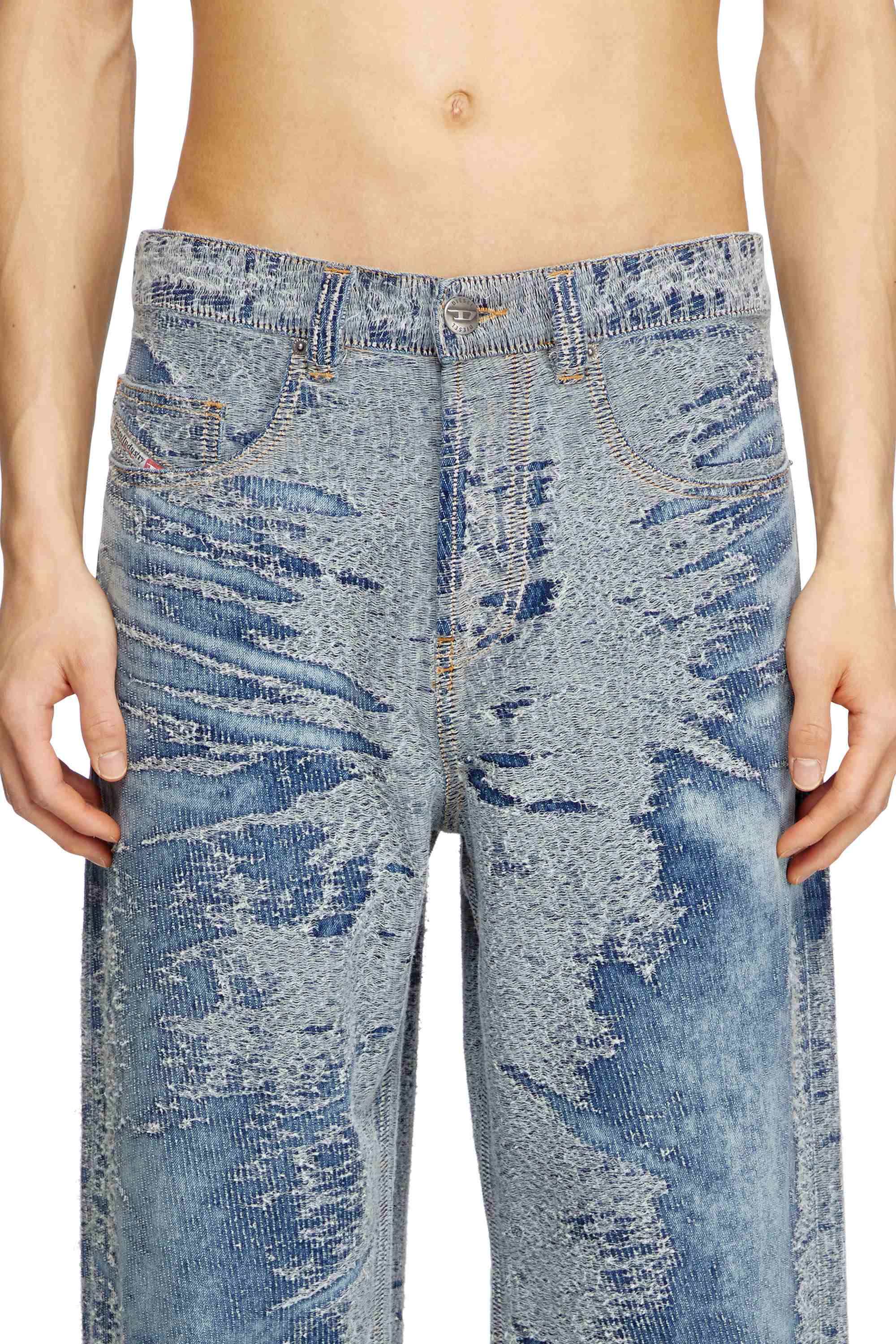 Medium Blue 2001 D-Macro-S2 Relaxed Fit Jeans