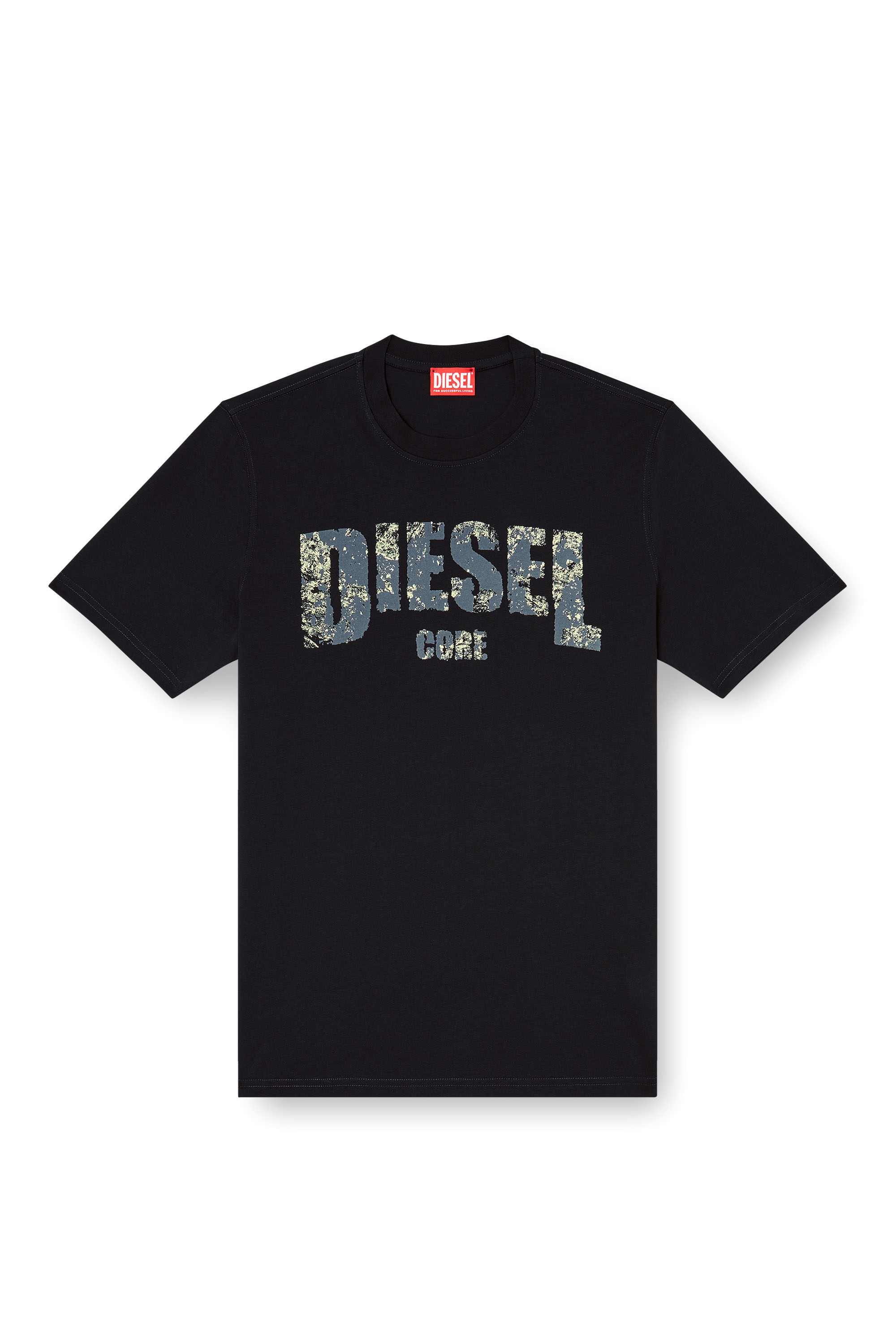 Black T-shirt with Diesel Core print