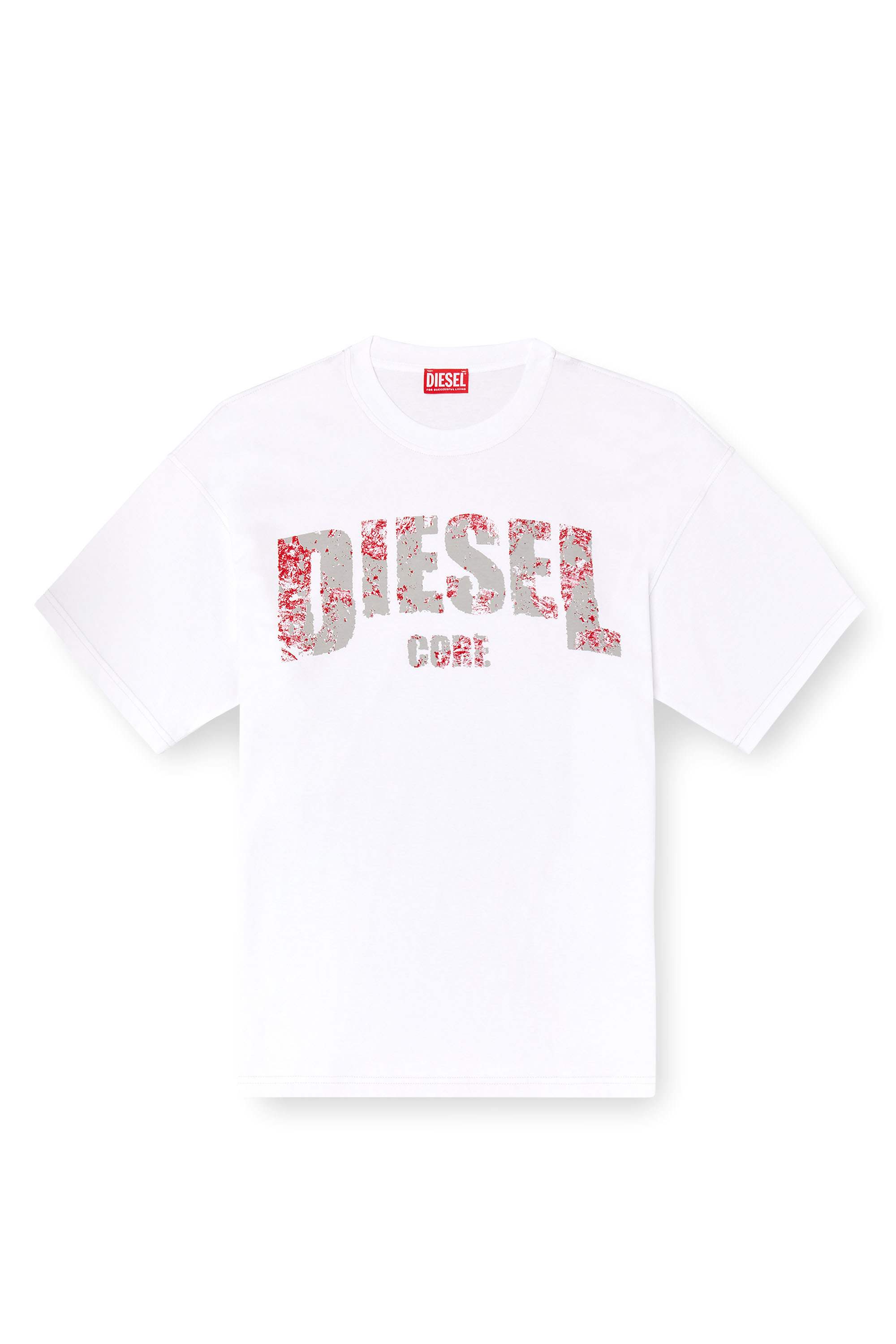 White T-shirt with Diesel Core print