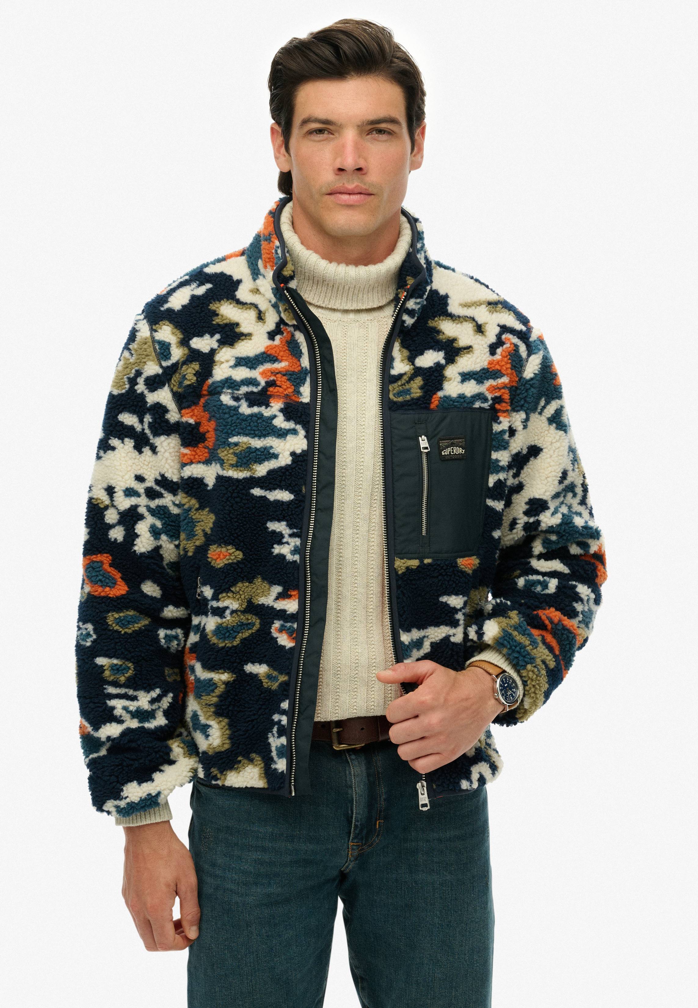 PRINTED FLEECE ZIP THRU