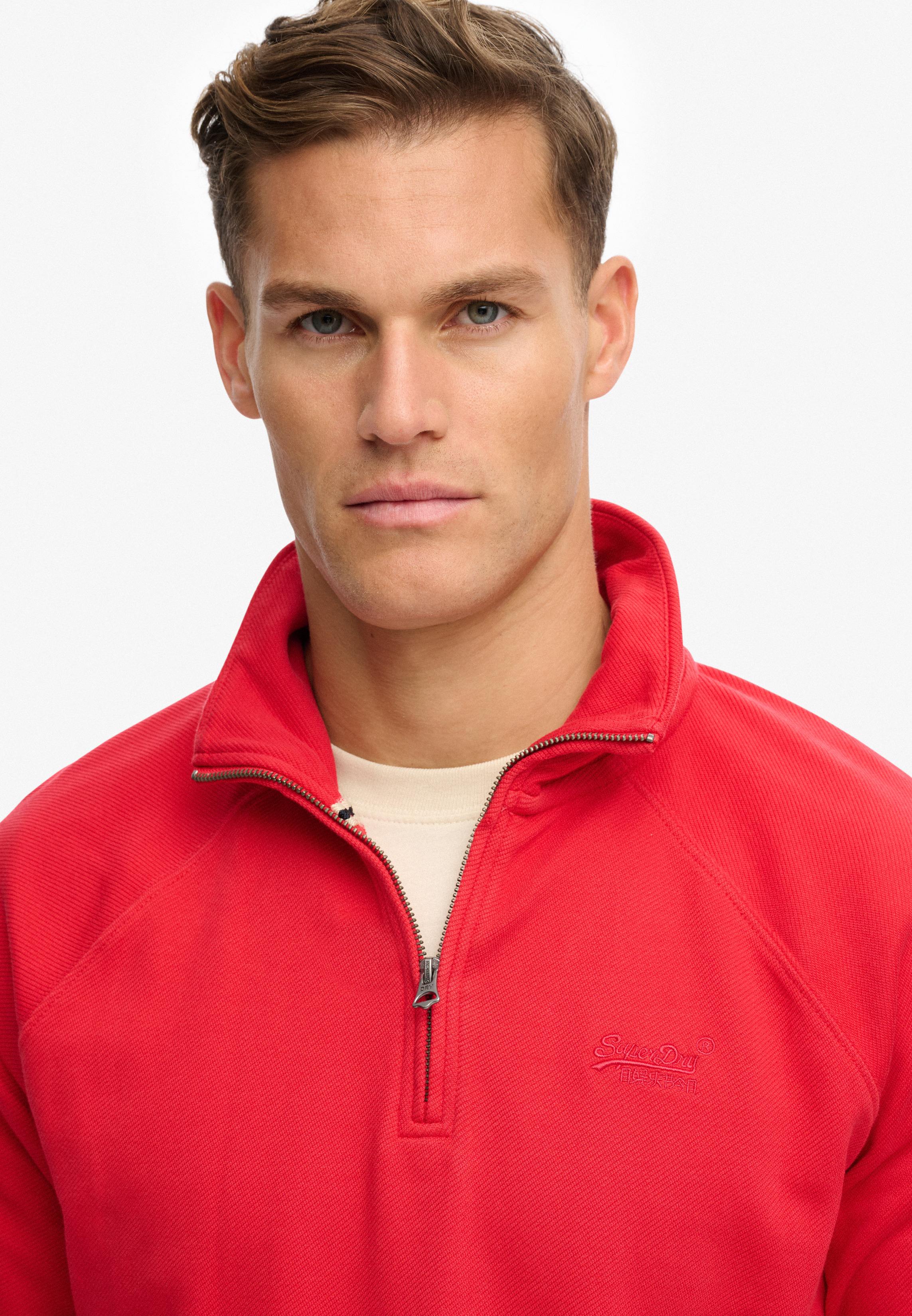 ESSENTIAL LOGO RAGLAN HALF ZIP