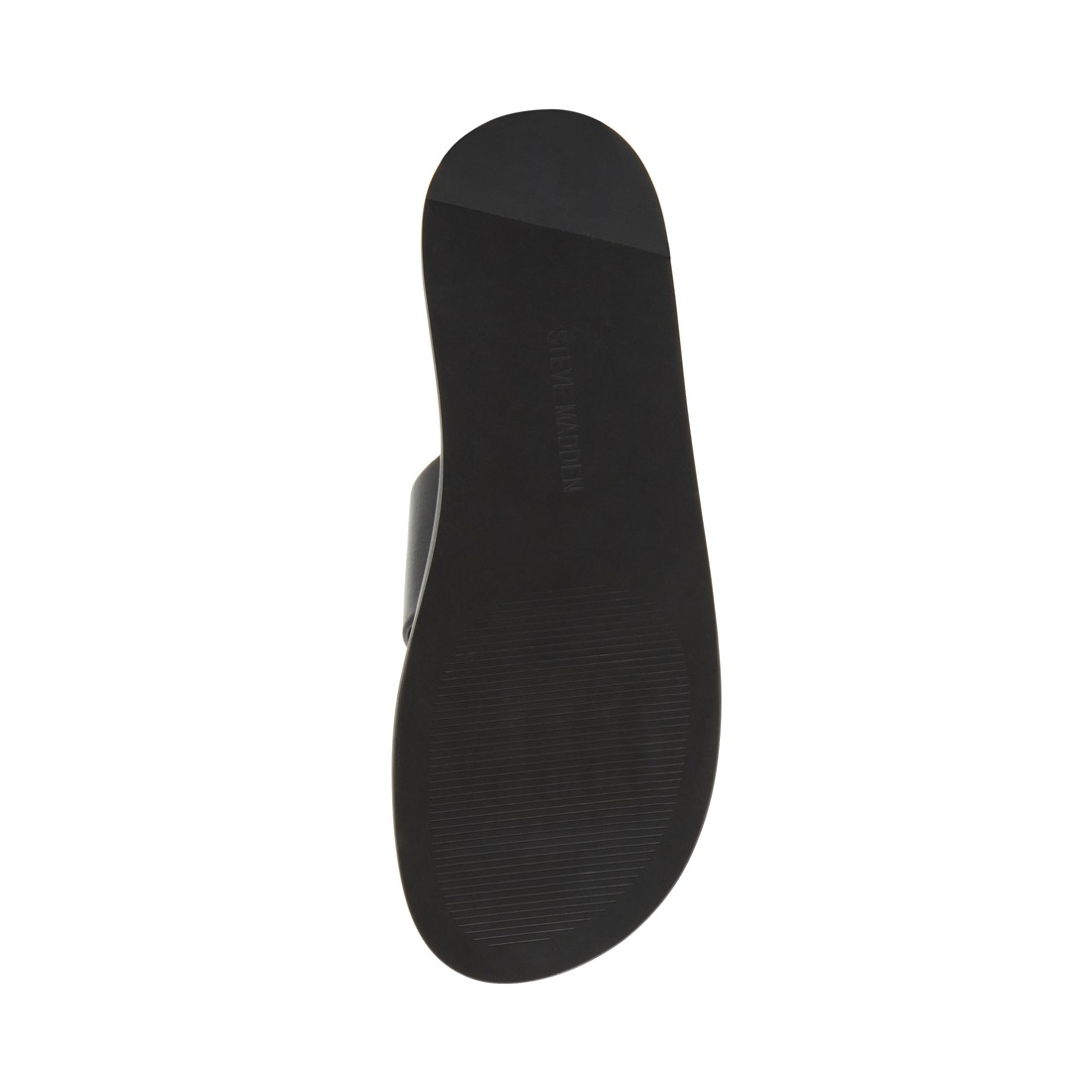 Leon-R Black Leather Sandals & Flip Flops | Steve Madden display picture 2
