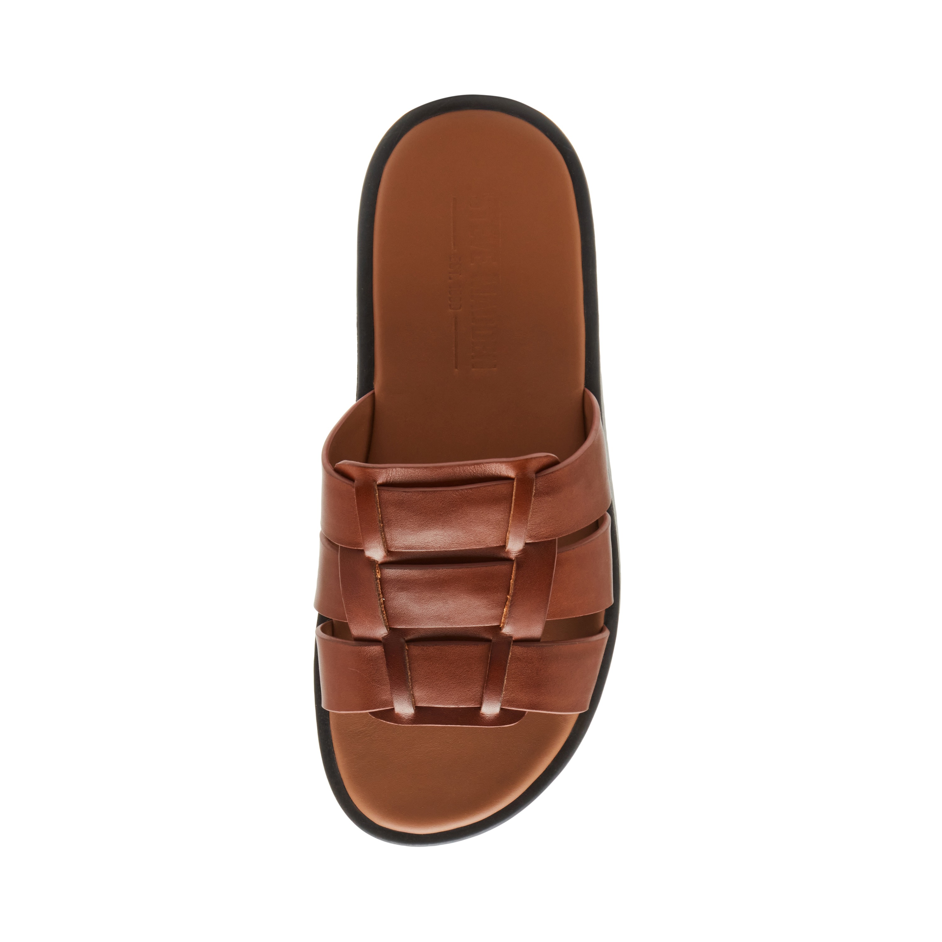 Grayson-R Cognac Leather Sandals & Flip Flops
