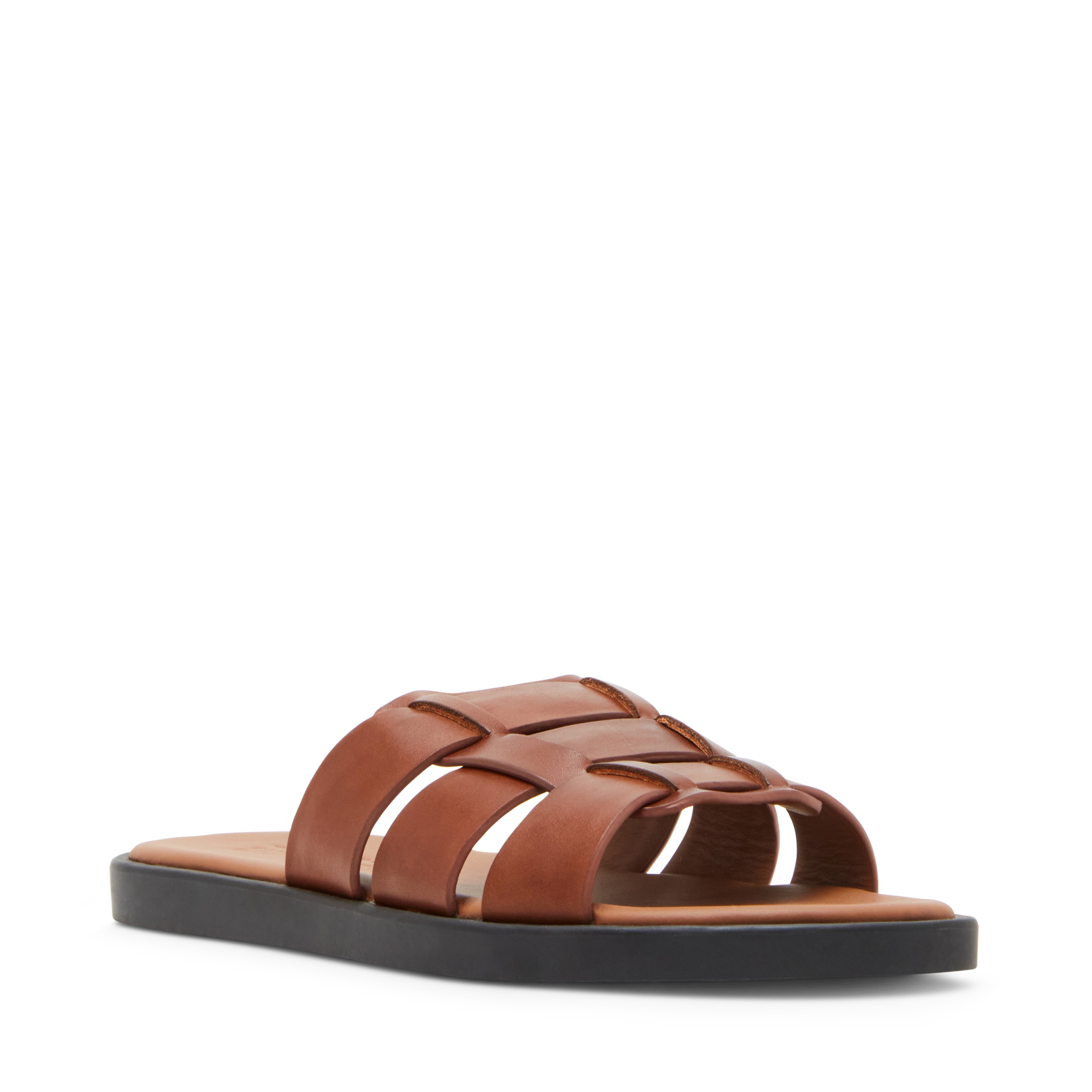 Grayson-R Cognac Leather Sandals & Flip Flops