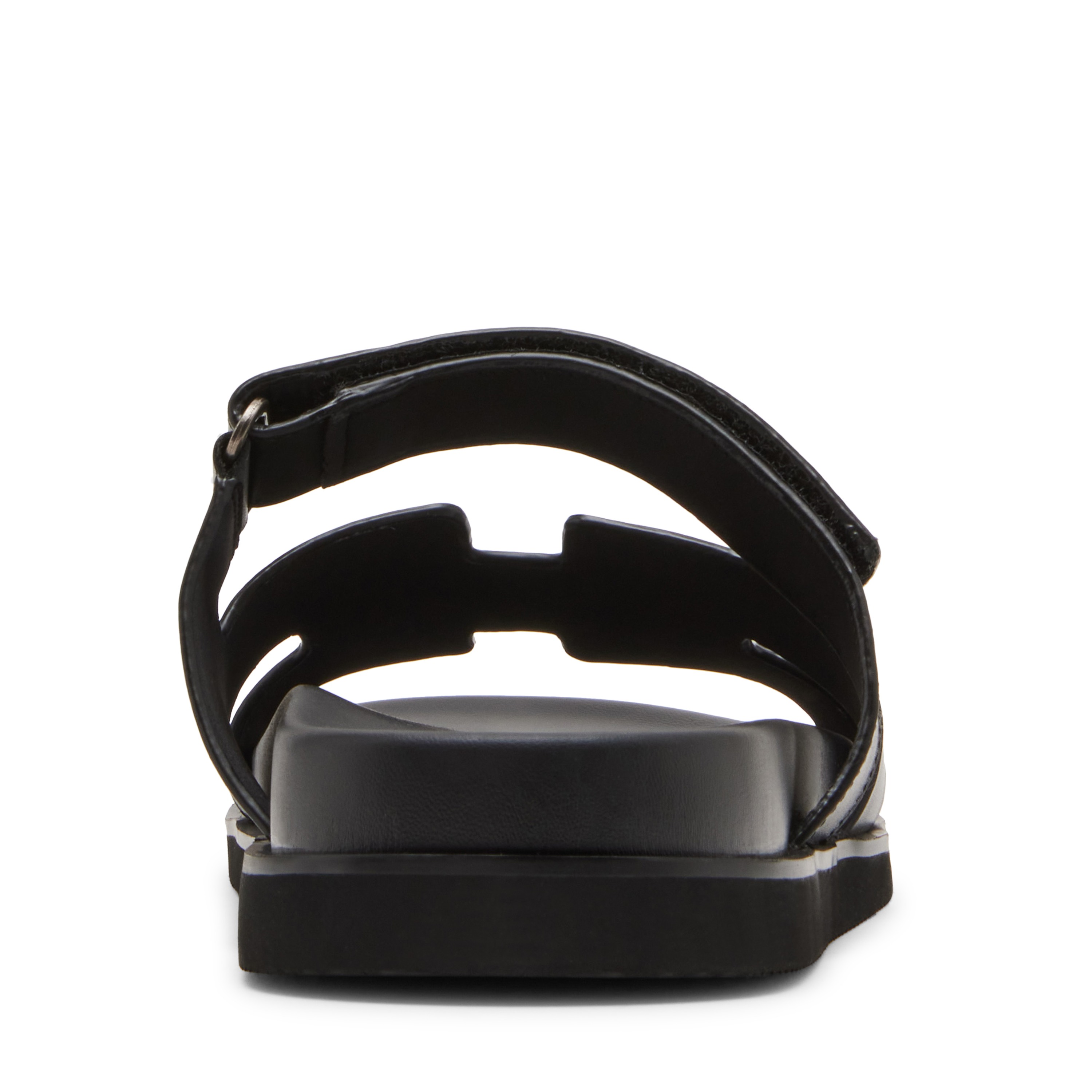 Maiven-R Black Leather Sandals & Flip Flops