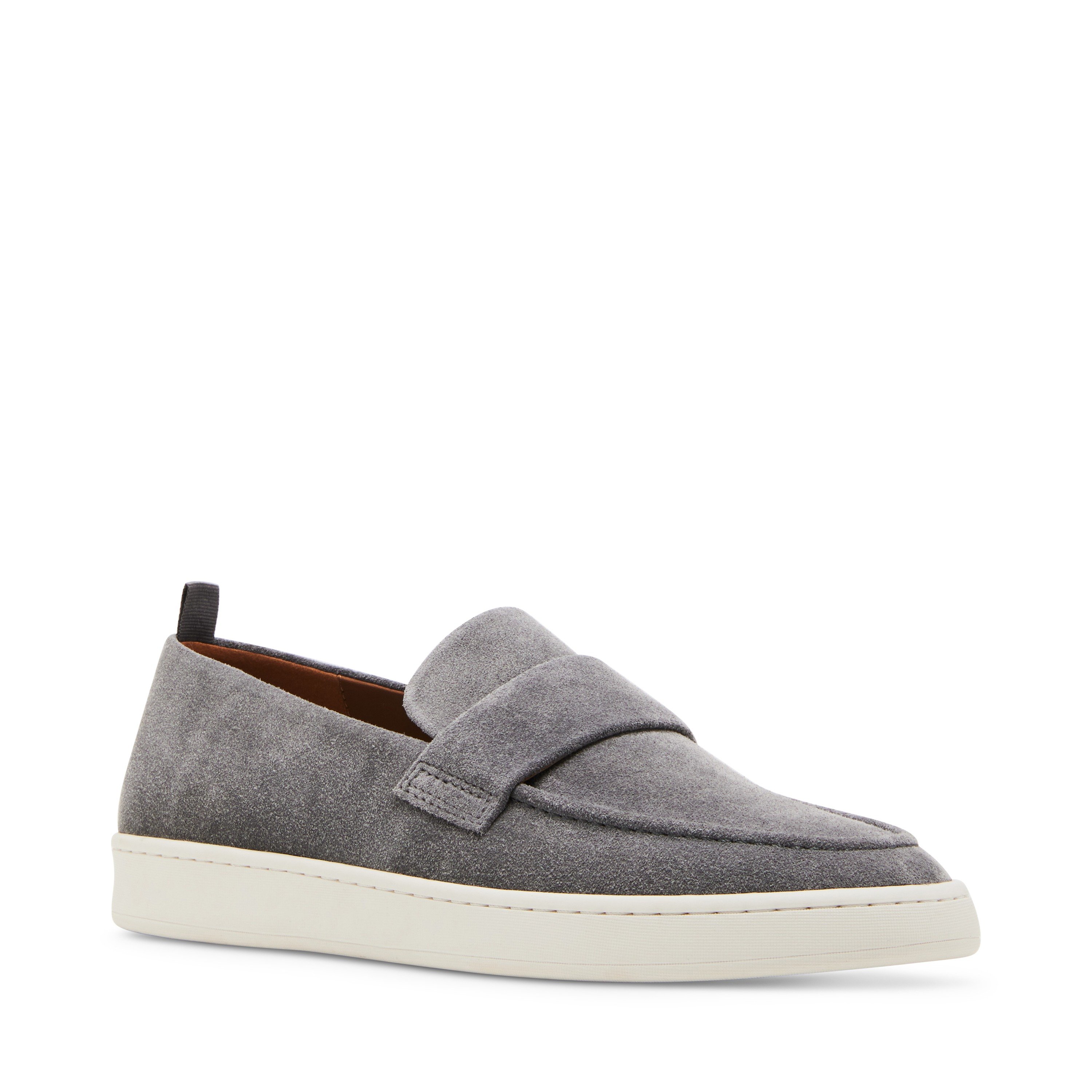 Hannson-R Grey Suede Driver Loafers