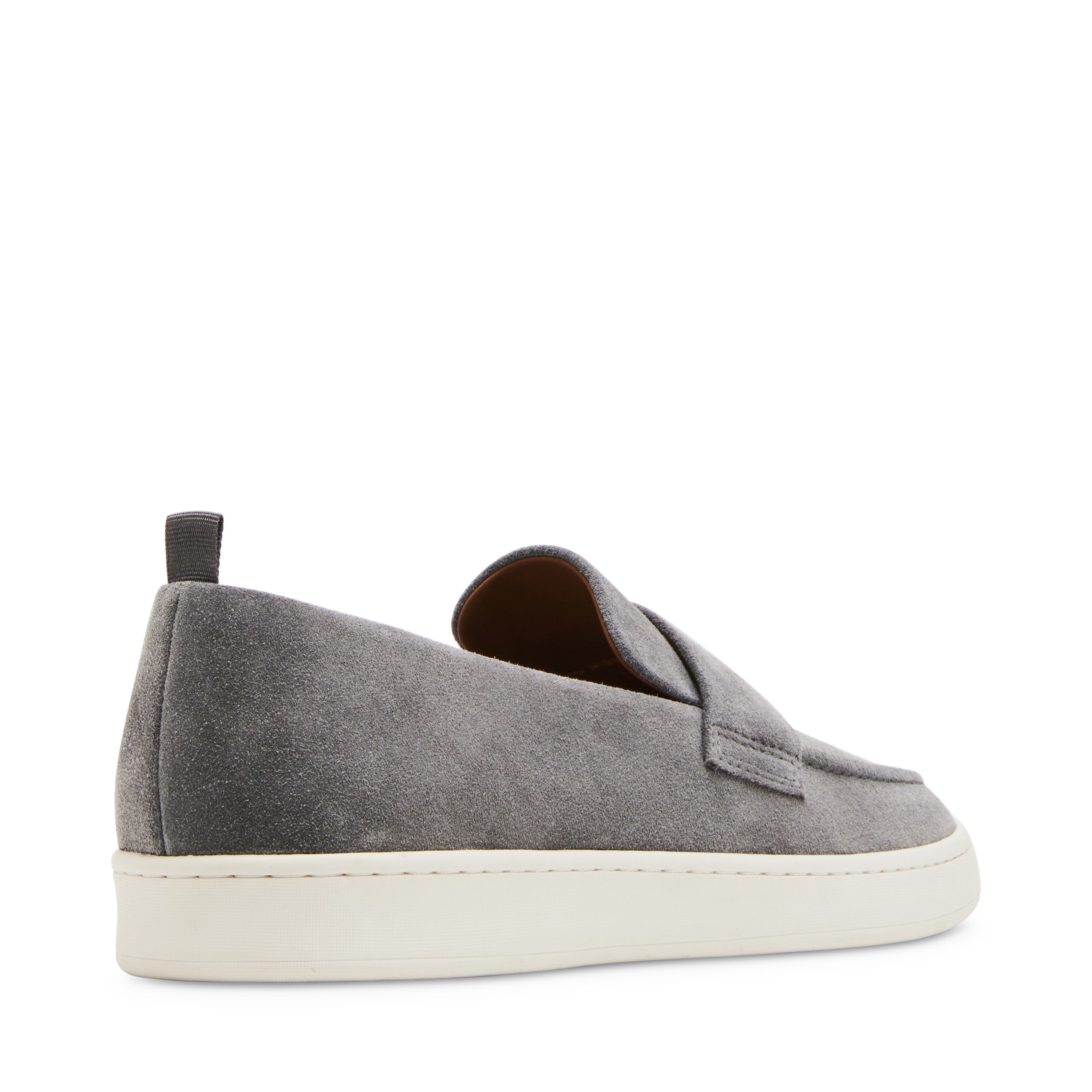 Hannson-R Grey Suede Driver Loafers