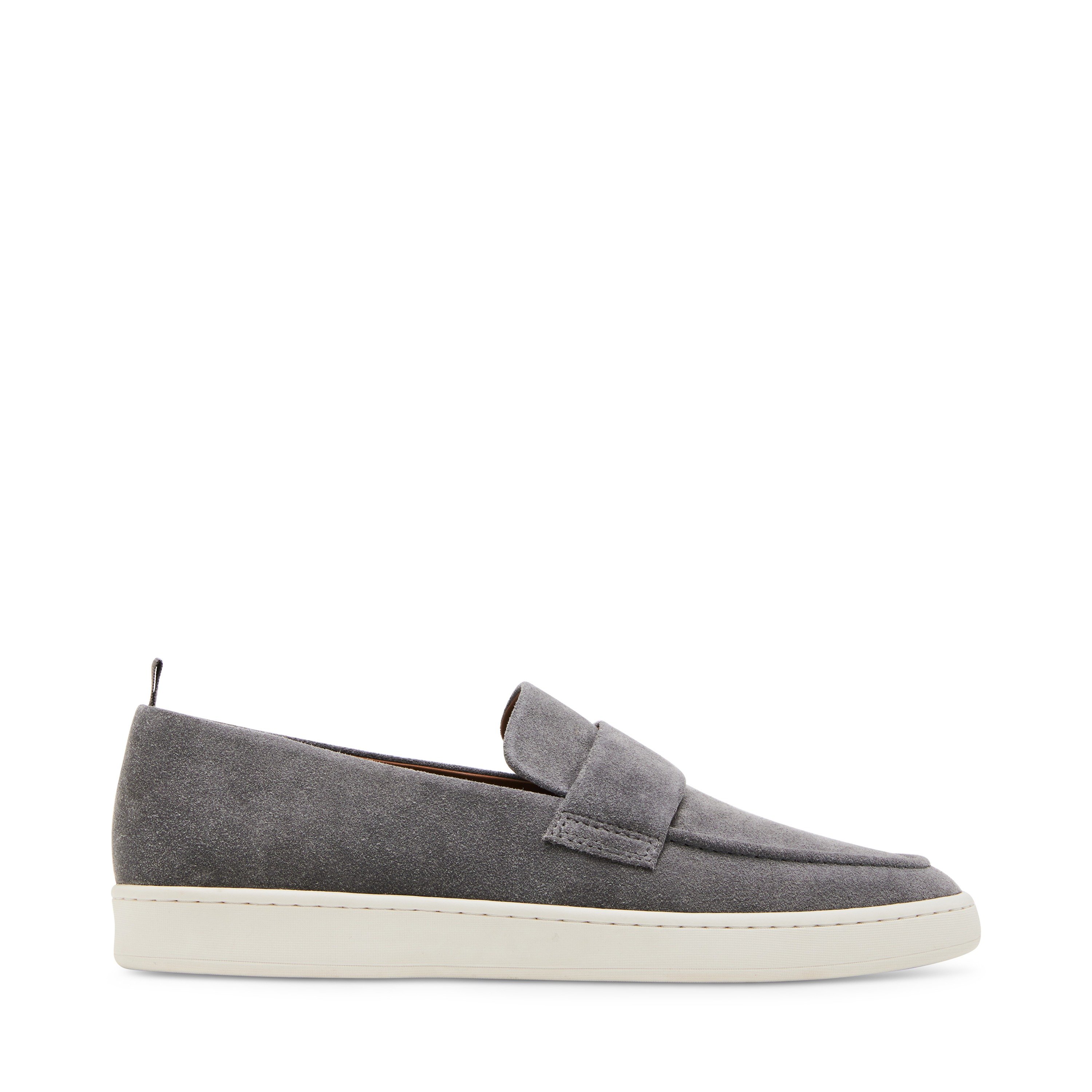 Hannson-R Grey Suede Driver Loafers