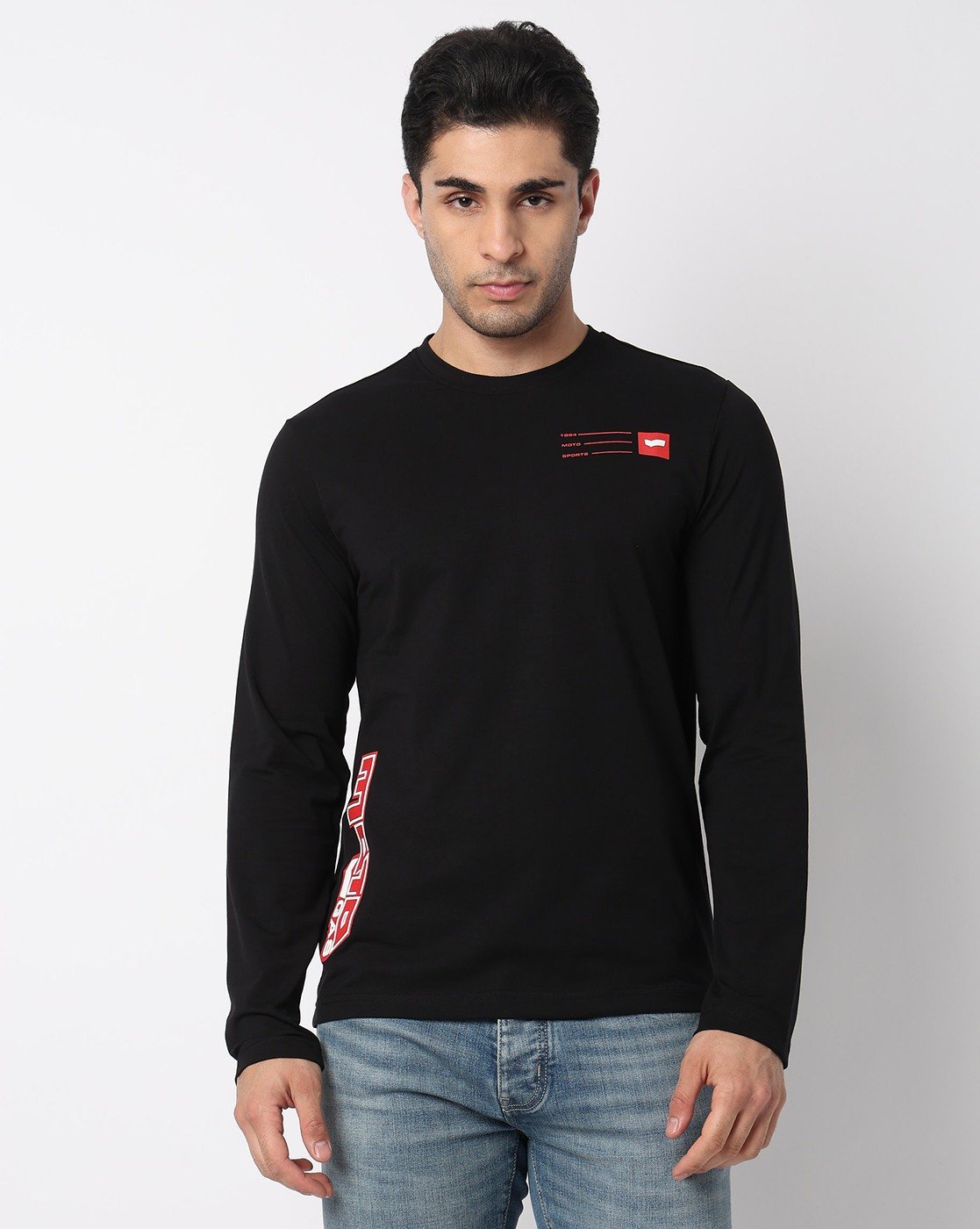GAS | Resin Applique Moto Crew Neck Tee