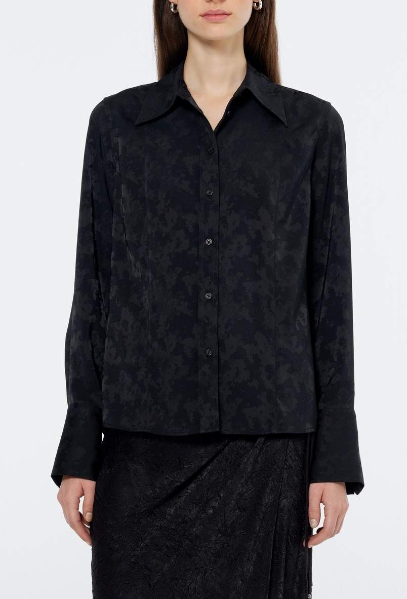 SATIN JACQUARD SHIRT