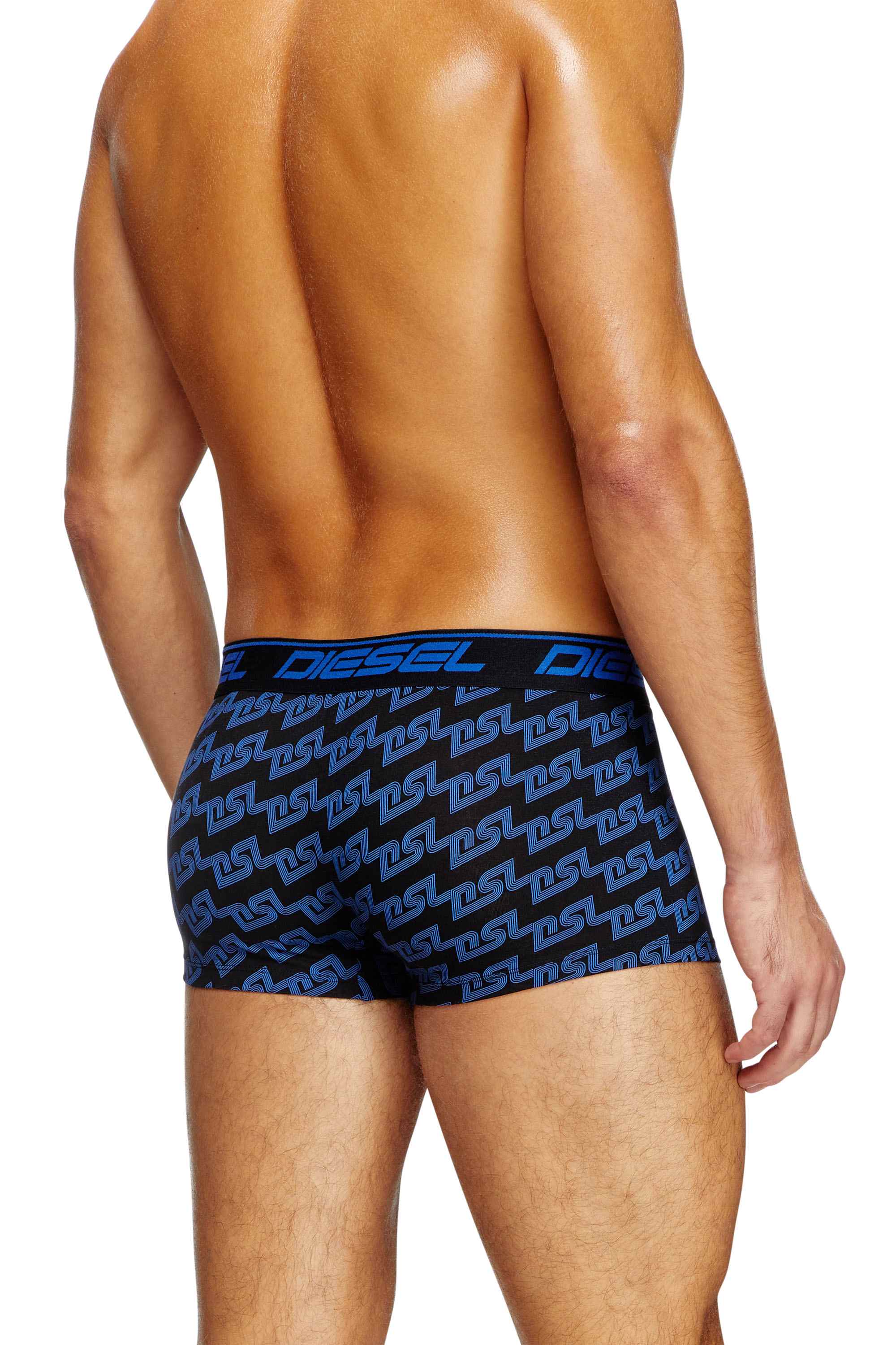 Blue Boxer briefs with splatter print