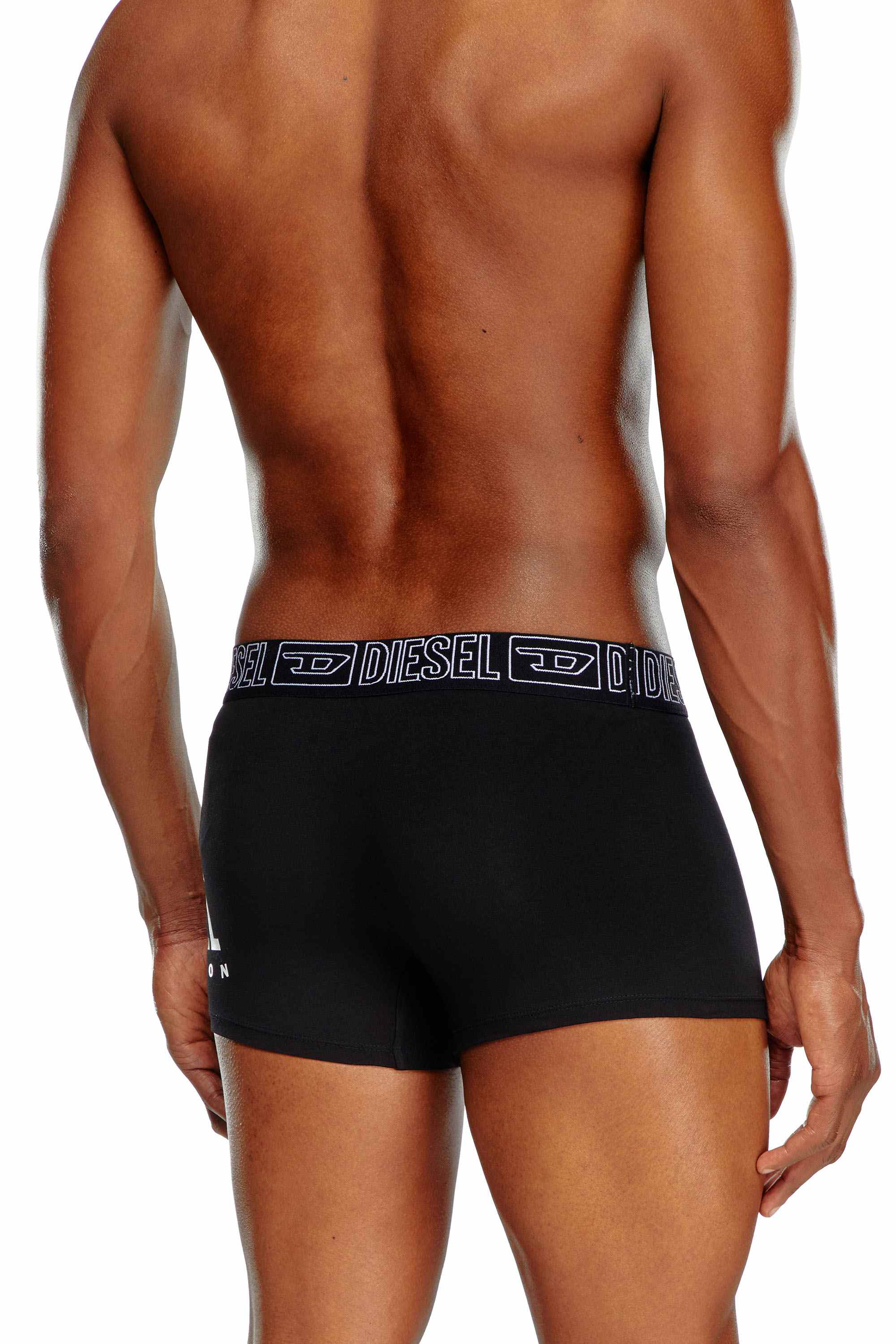 Black 3-pack of boxer briefs in stretch cotton