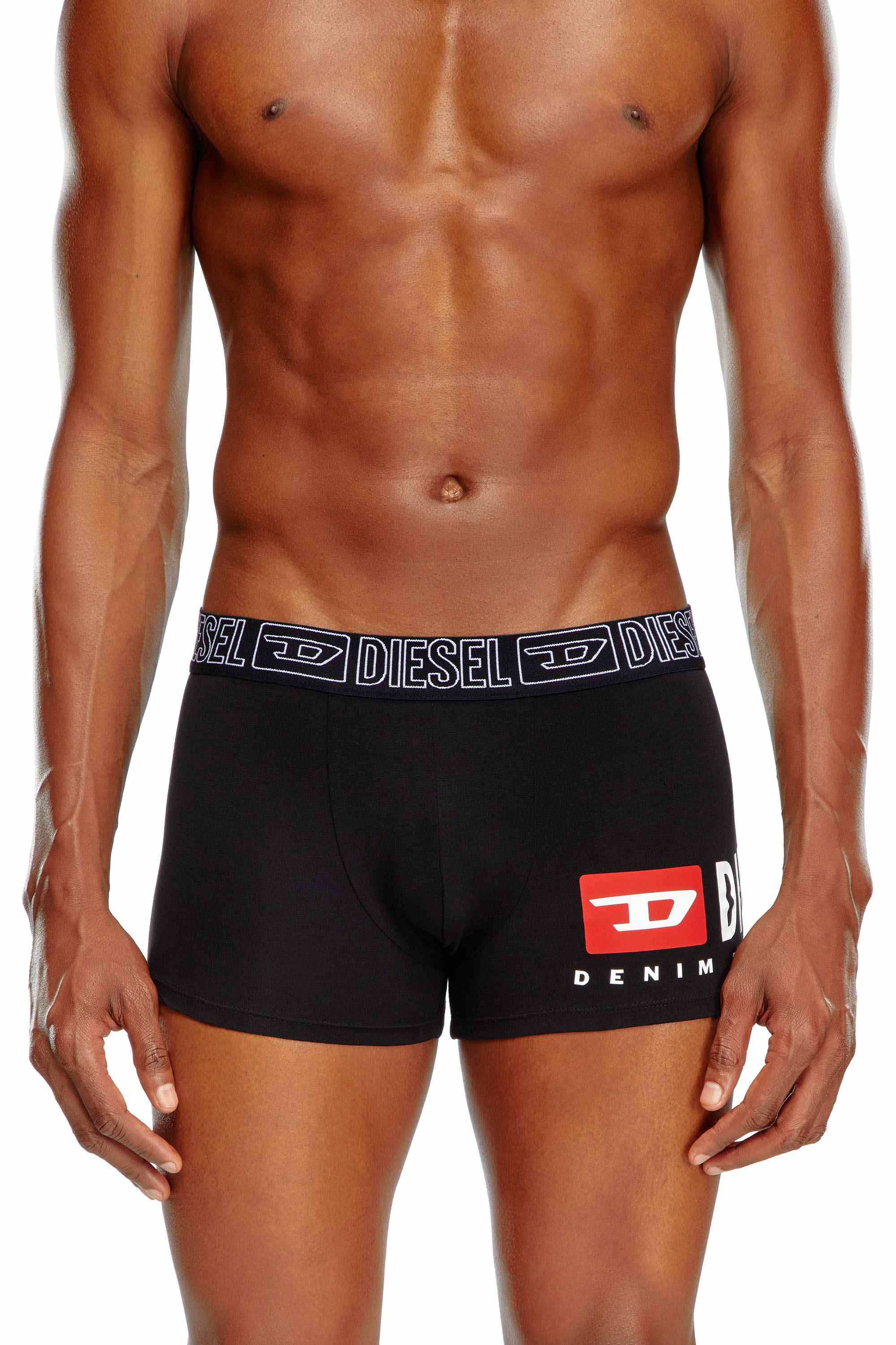 Black 3-pack of boxer briefs in stretch cotton