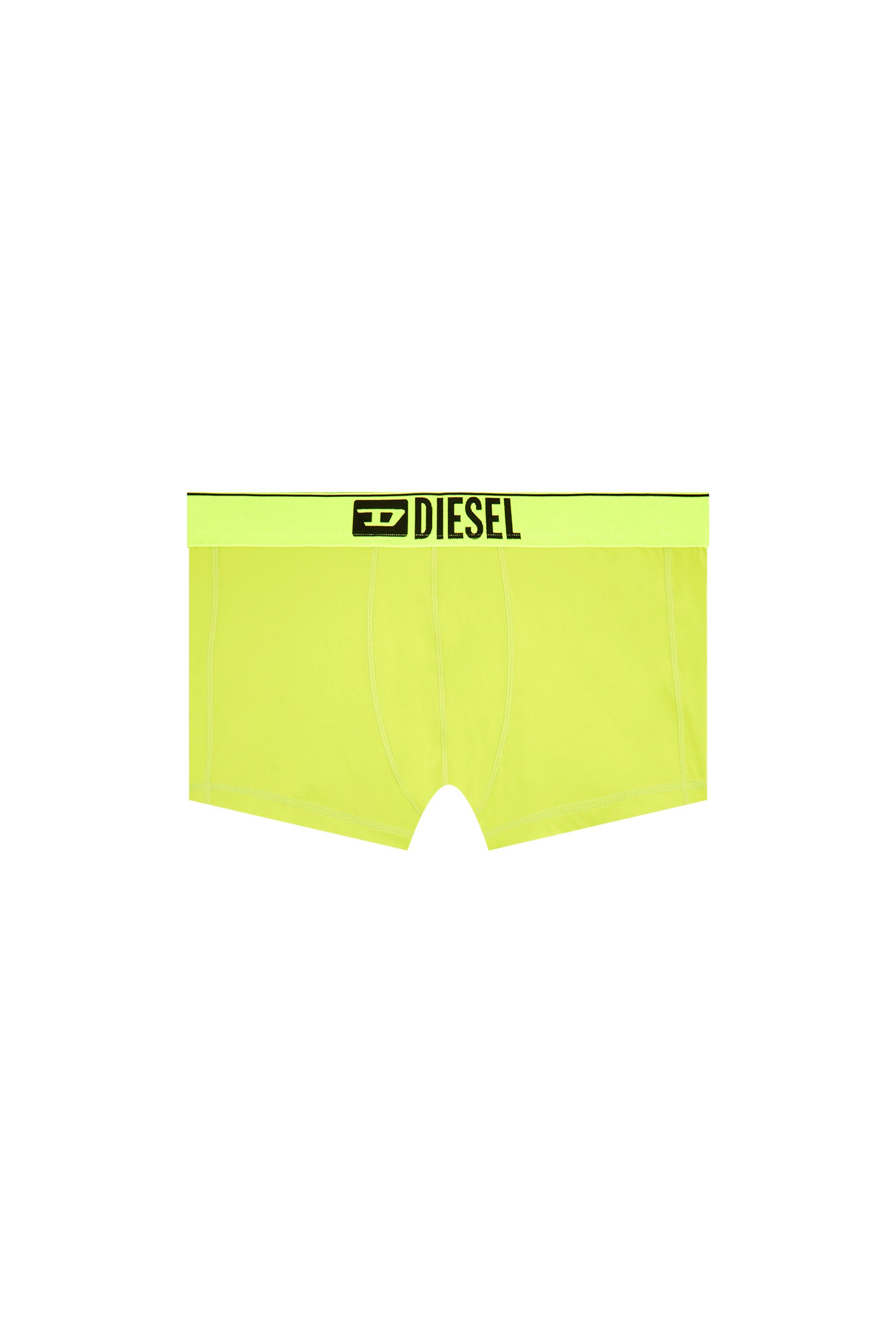 Green Microfibre boxer briefs with logo waist
