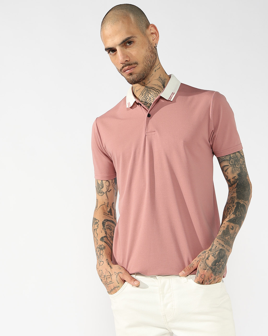 GAS | Regular Fit Contrast Collar Polo