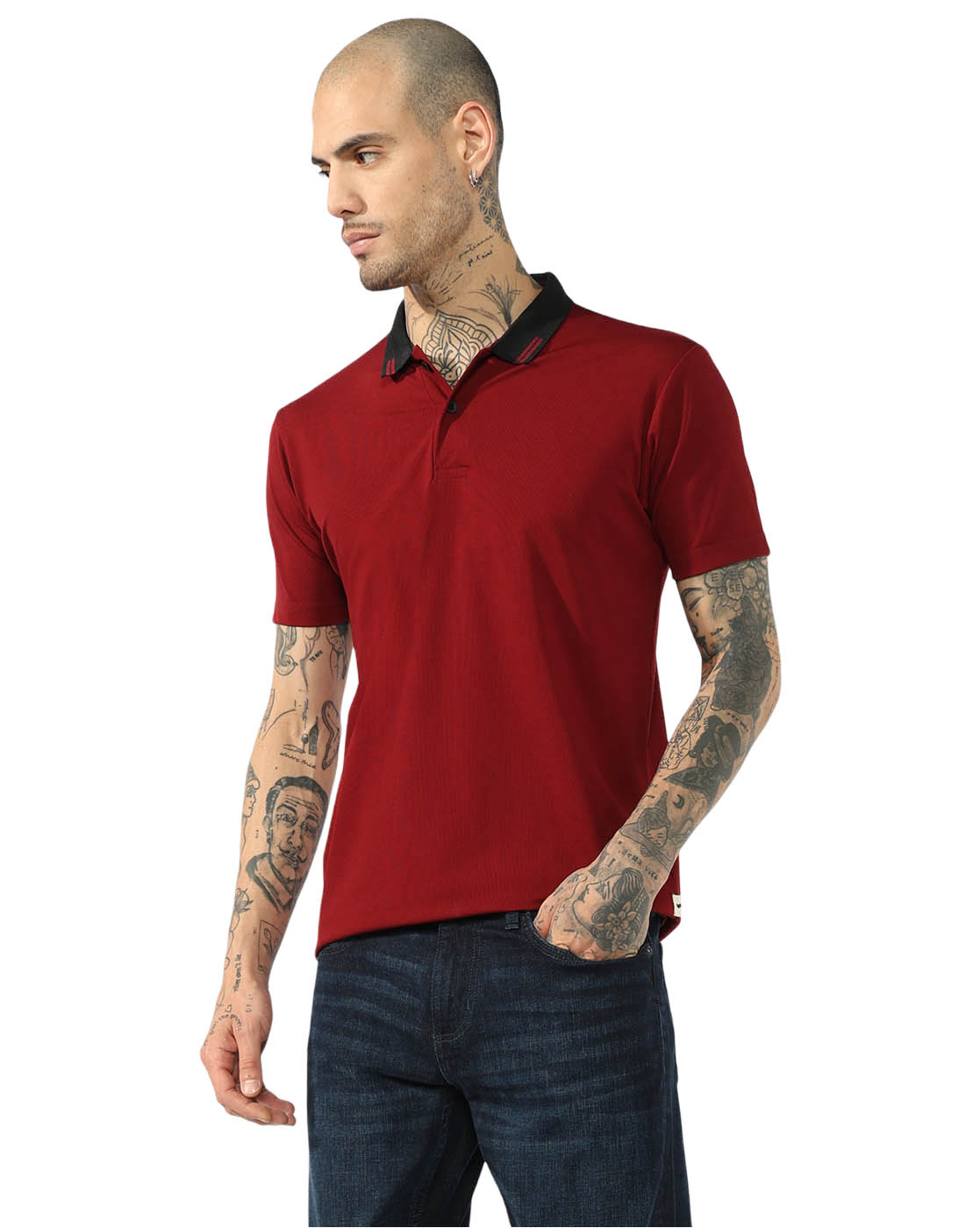 GAS | Regular Fit Contrast Collar Polo