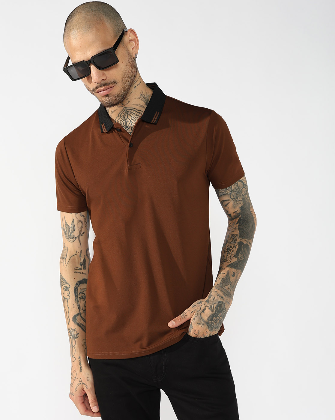 GAS | Regular Fit Contrast Collar Polo