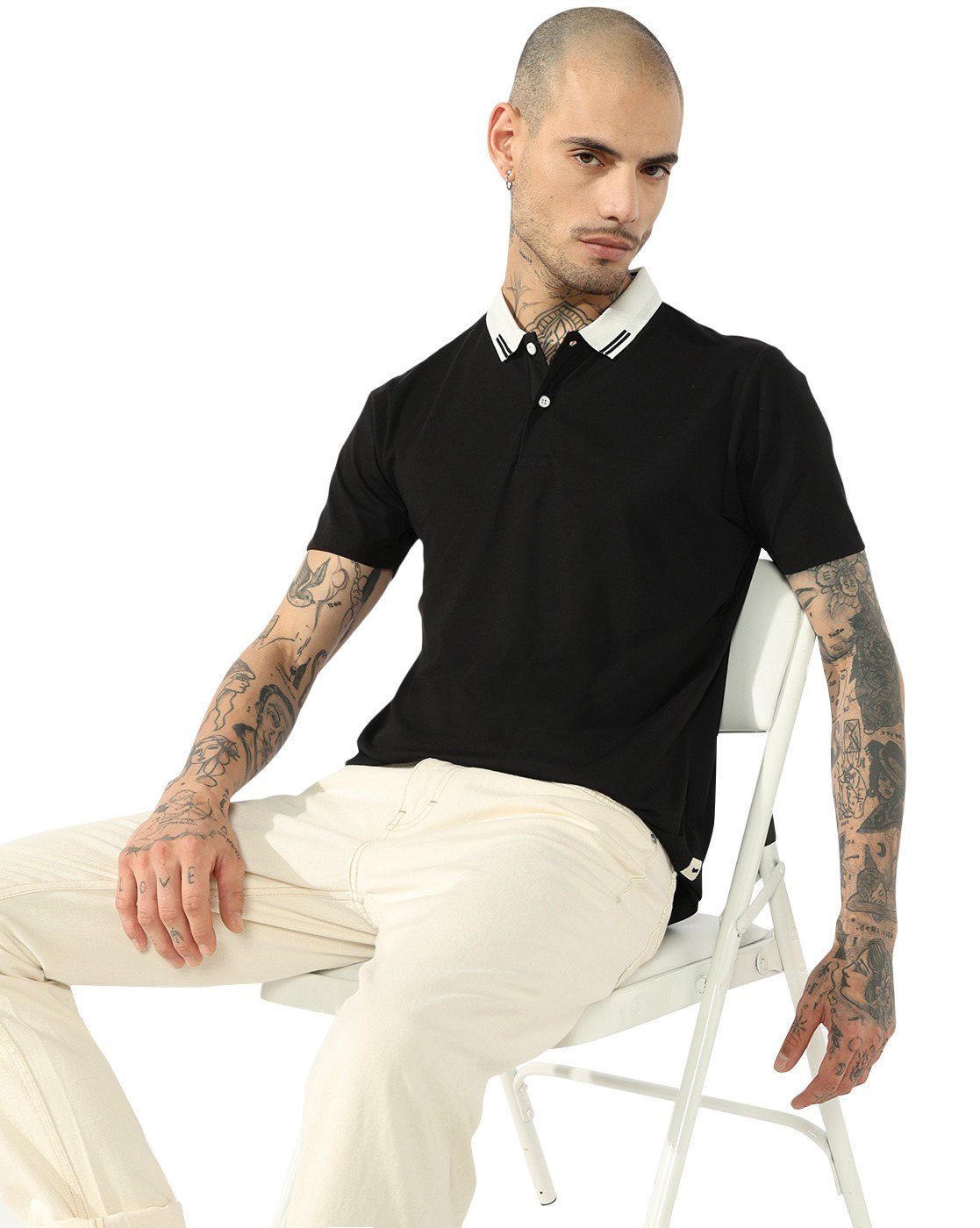 GAS | Regular Fit Contrast Collar Polo