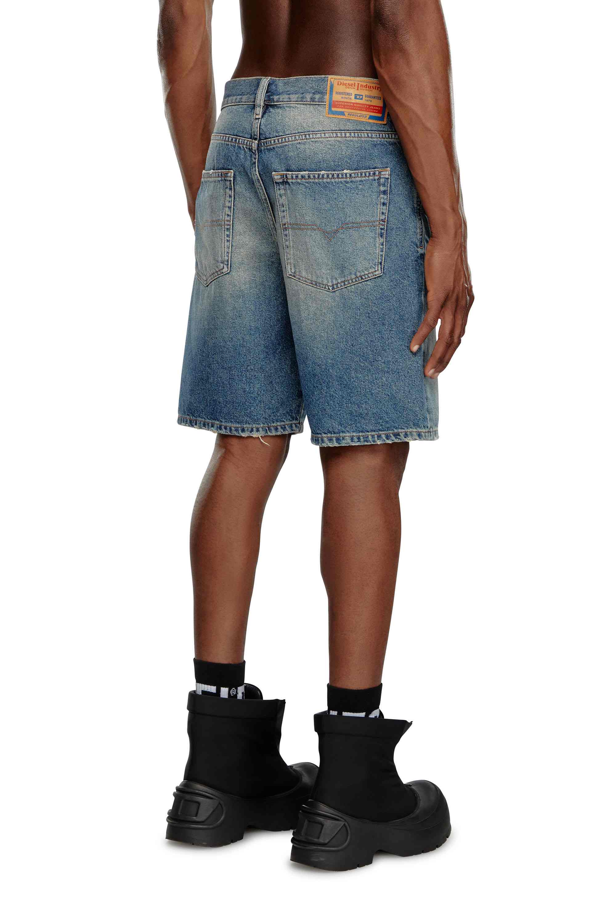Medium Blue Regular-Short Shorts