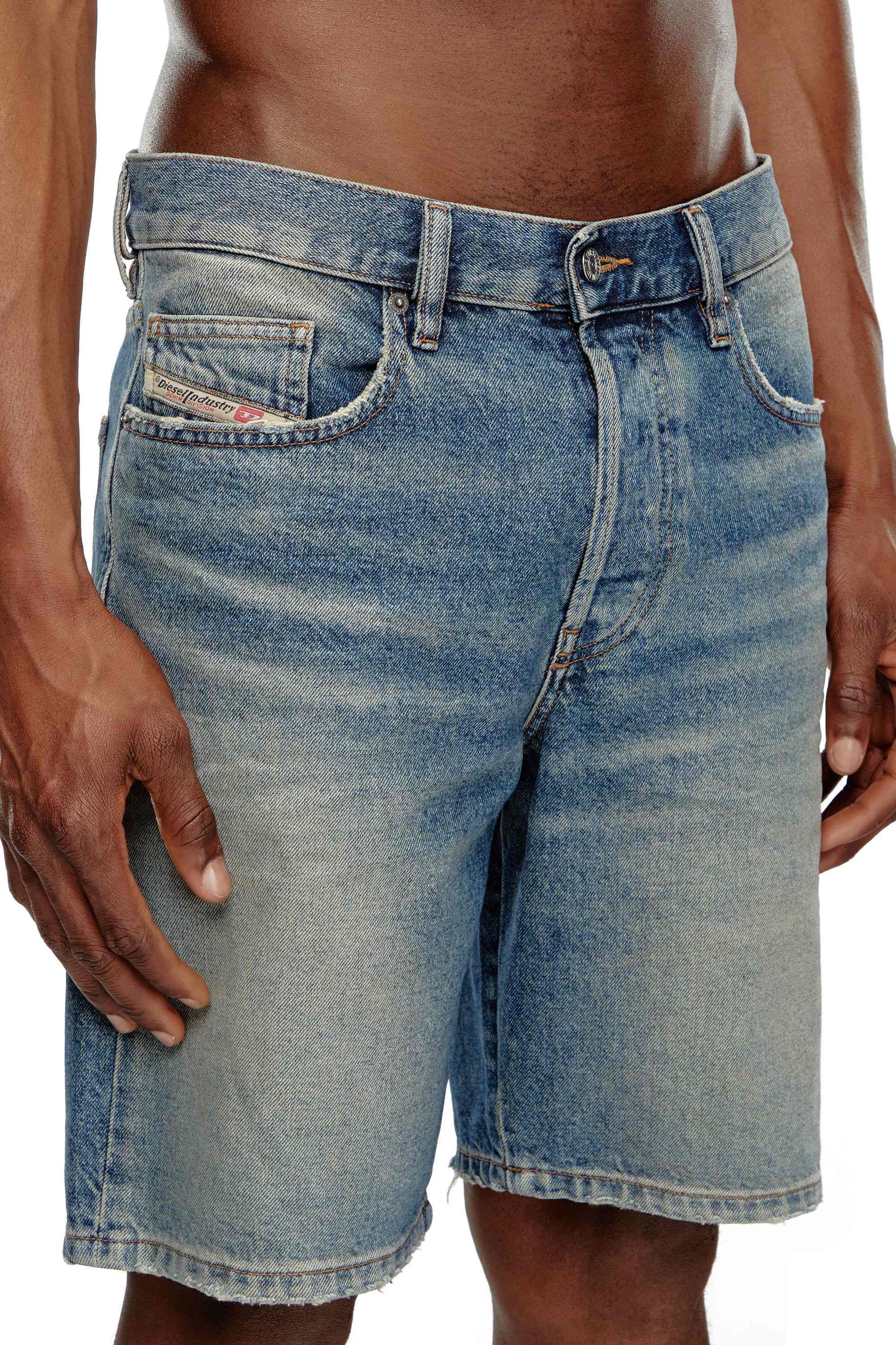 Medium Blue Regular-Short Shorts