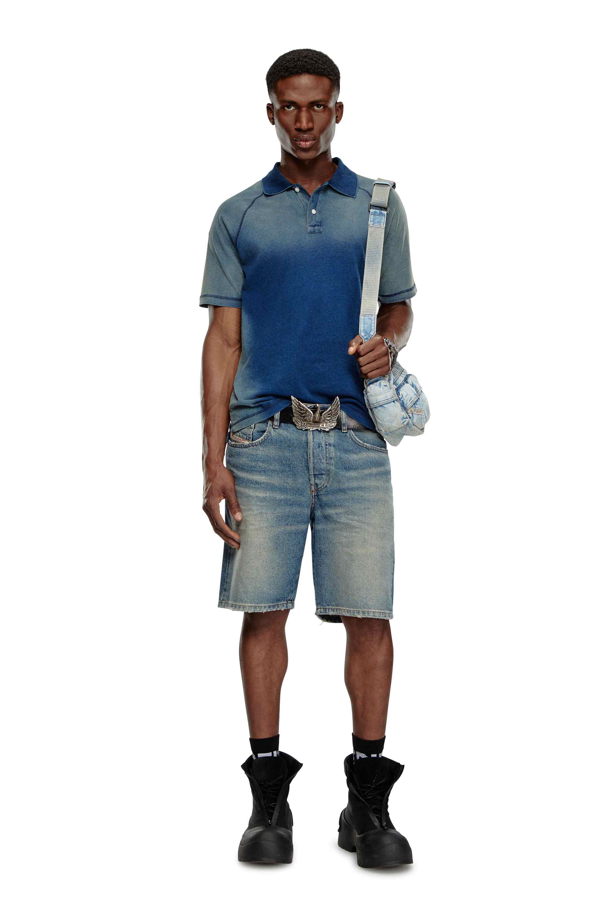 Medium Blue Regular-Short Shorts