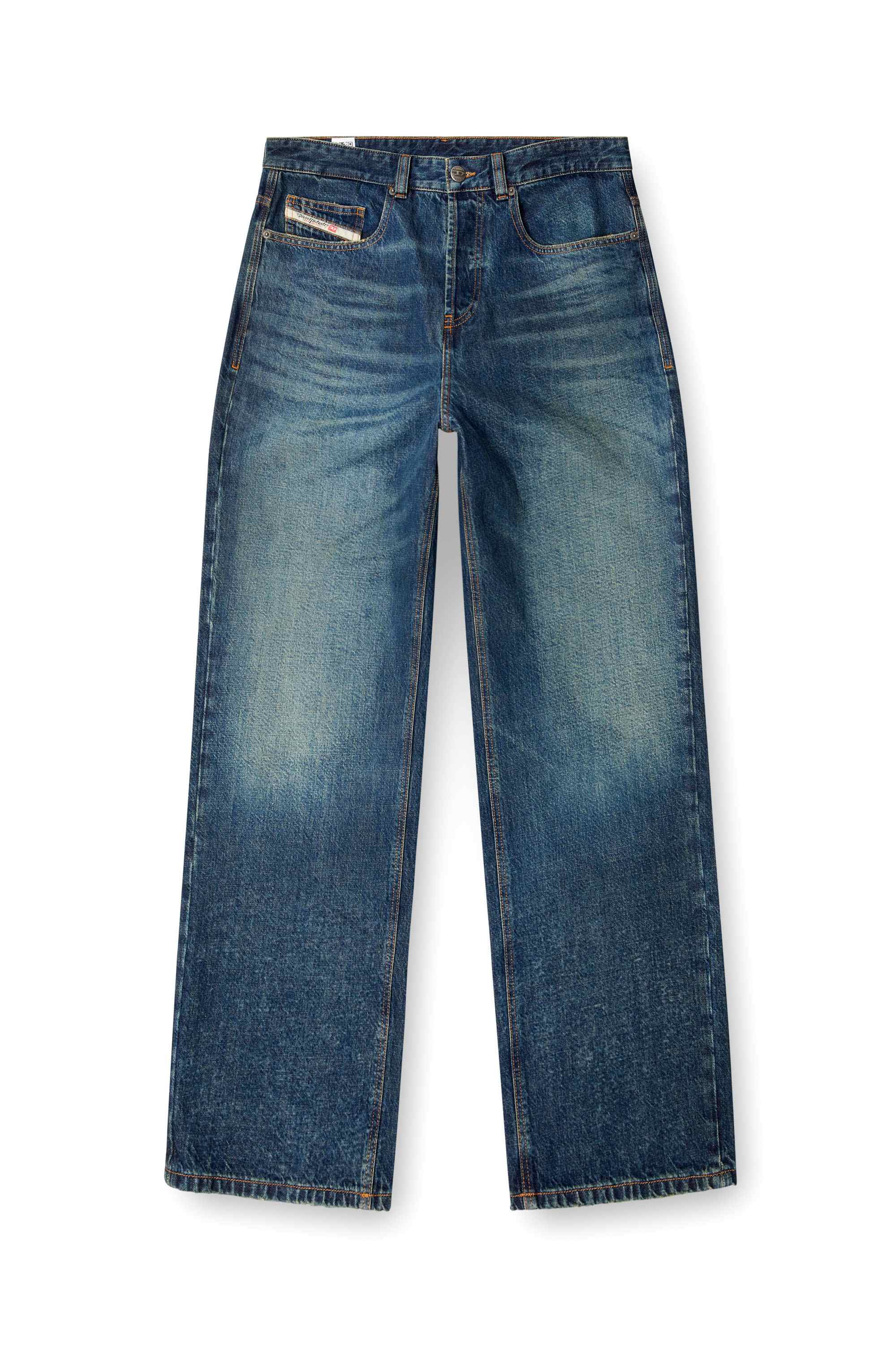 Medium Blue 2001 D-Macro-S4 Relaxed Fit Jeans