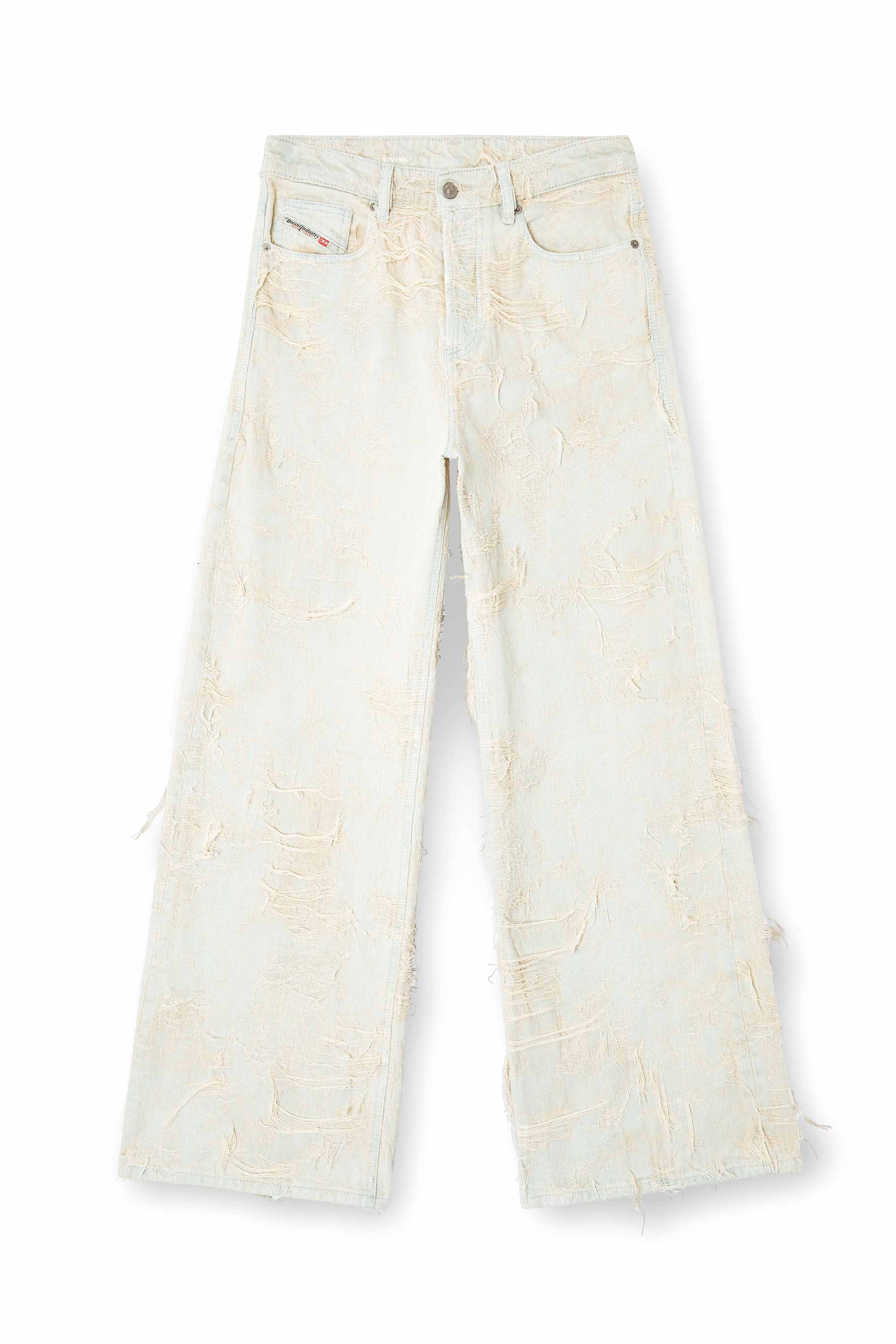 White Relaxed Jeans - 1996 D-Sire