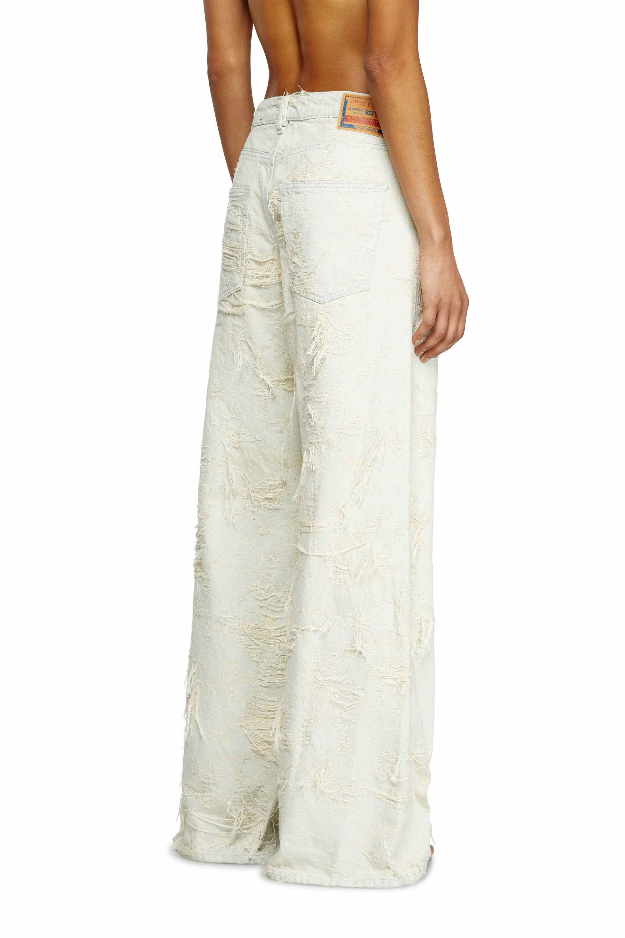 White Relaxed Jeans - 1996 D-Sire