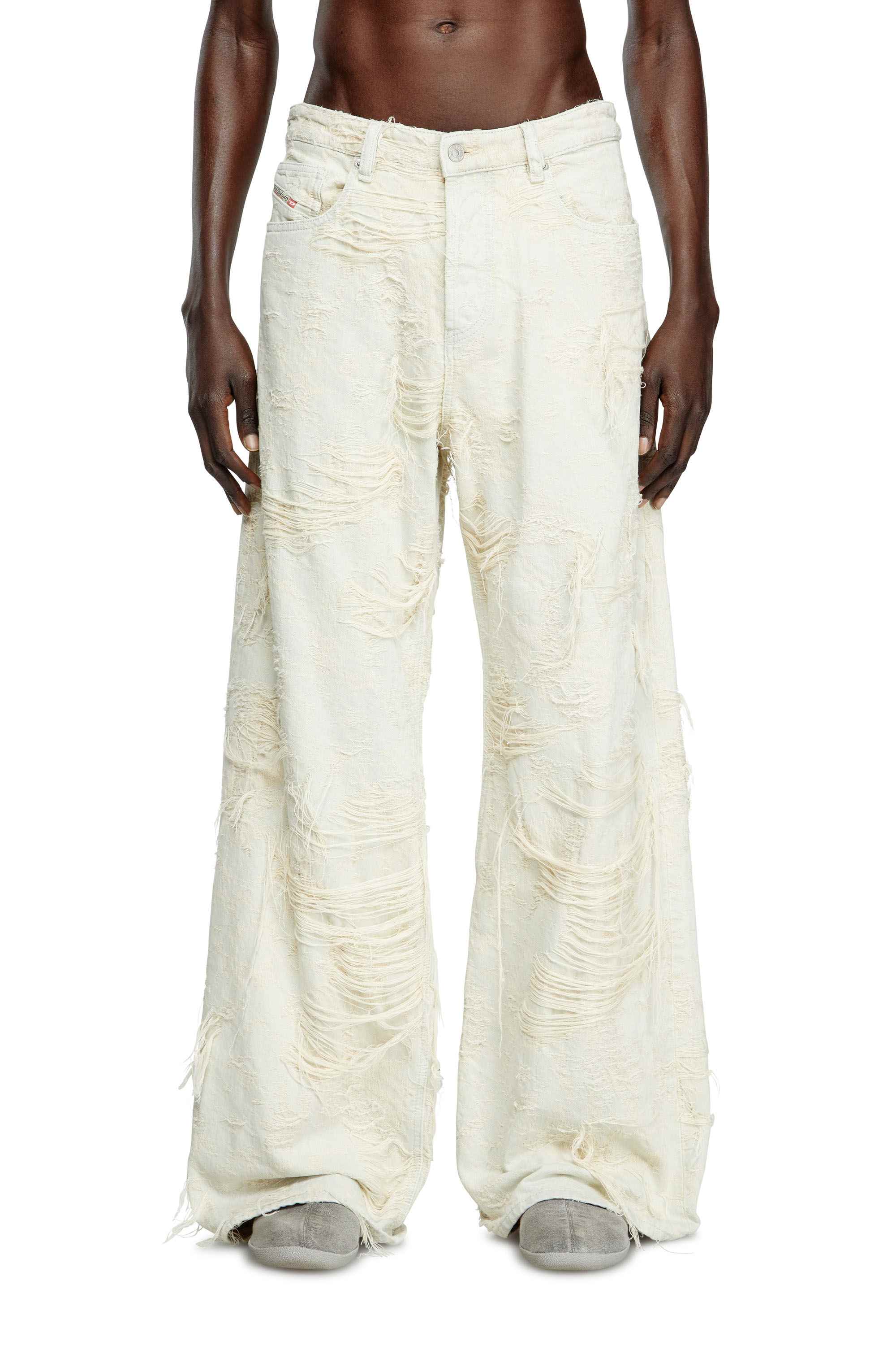 White Relaxed Jeans - 1996 D-Sire