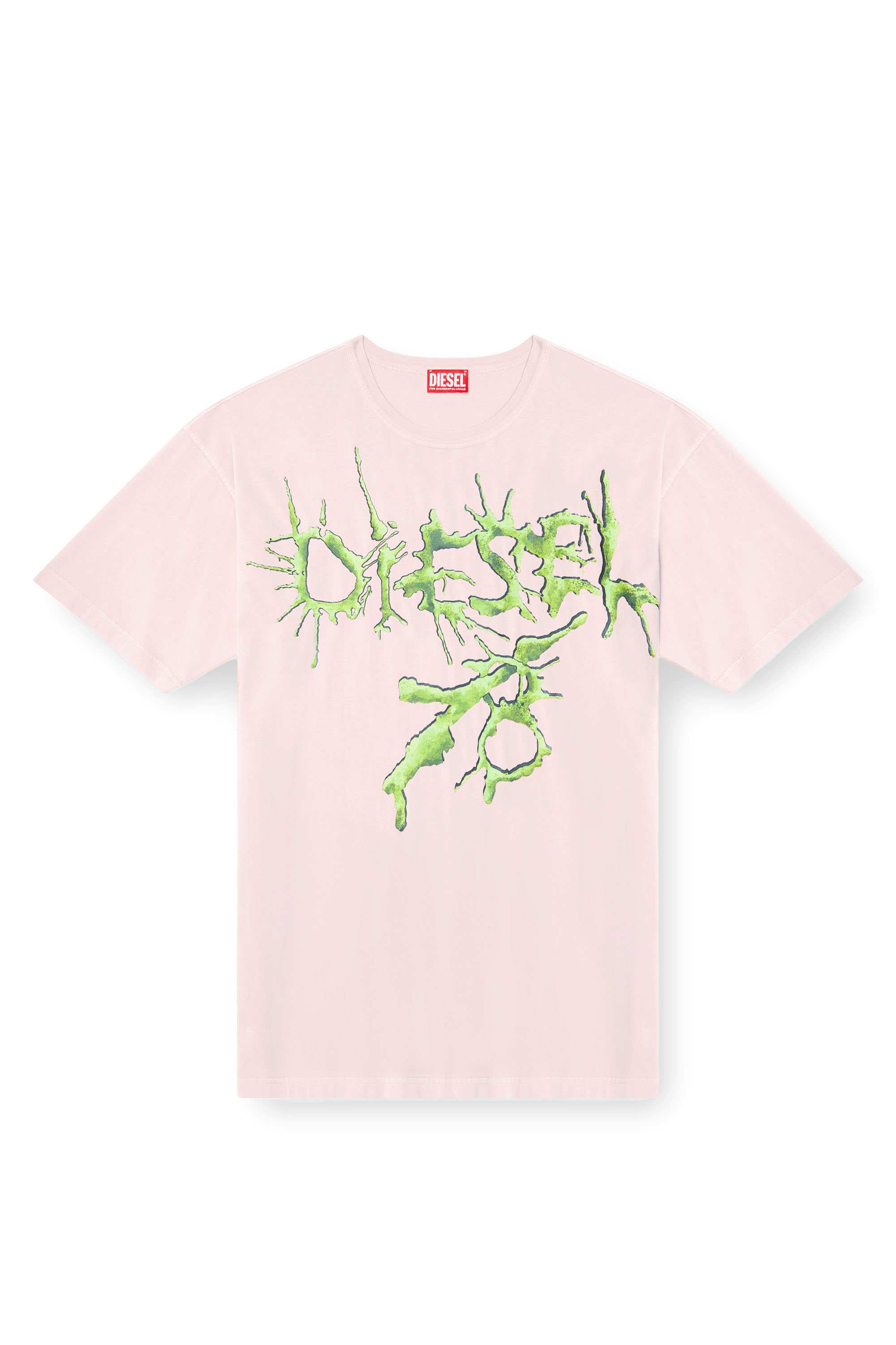 Pink T-shirt with tattoo graphics