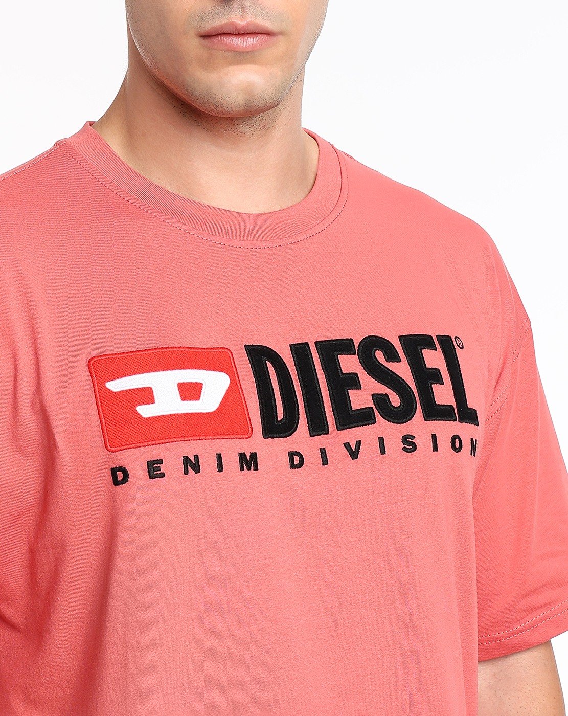 White T-shirt with Diesel patch logo