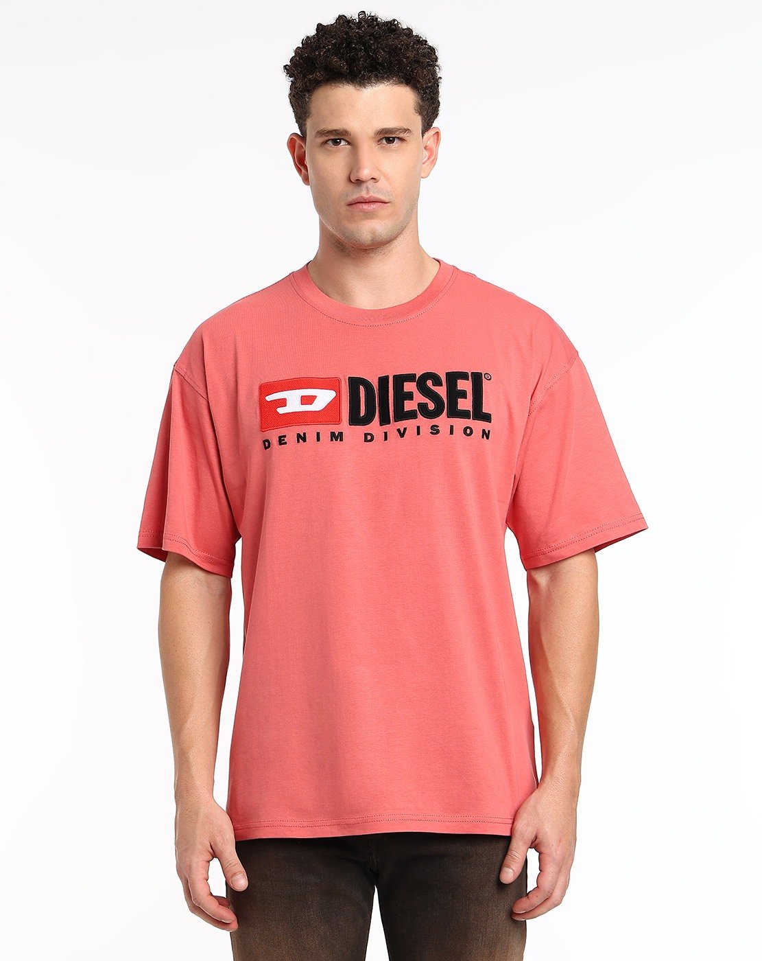 White T-shirt with Diesel patch logo