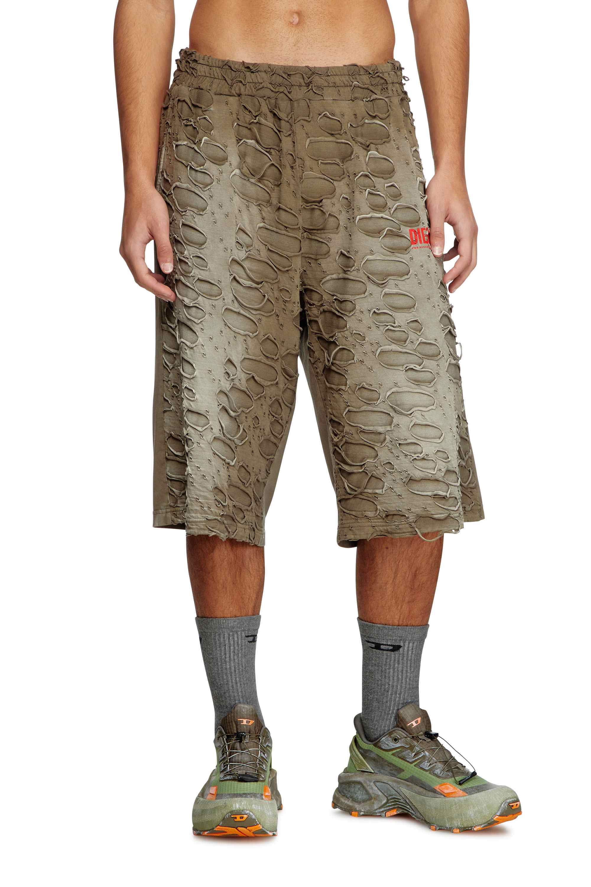 Olive Green P-Echio-R1 Shorts