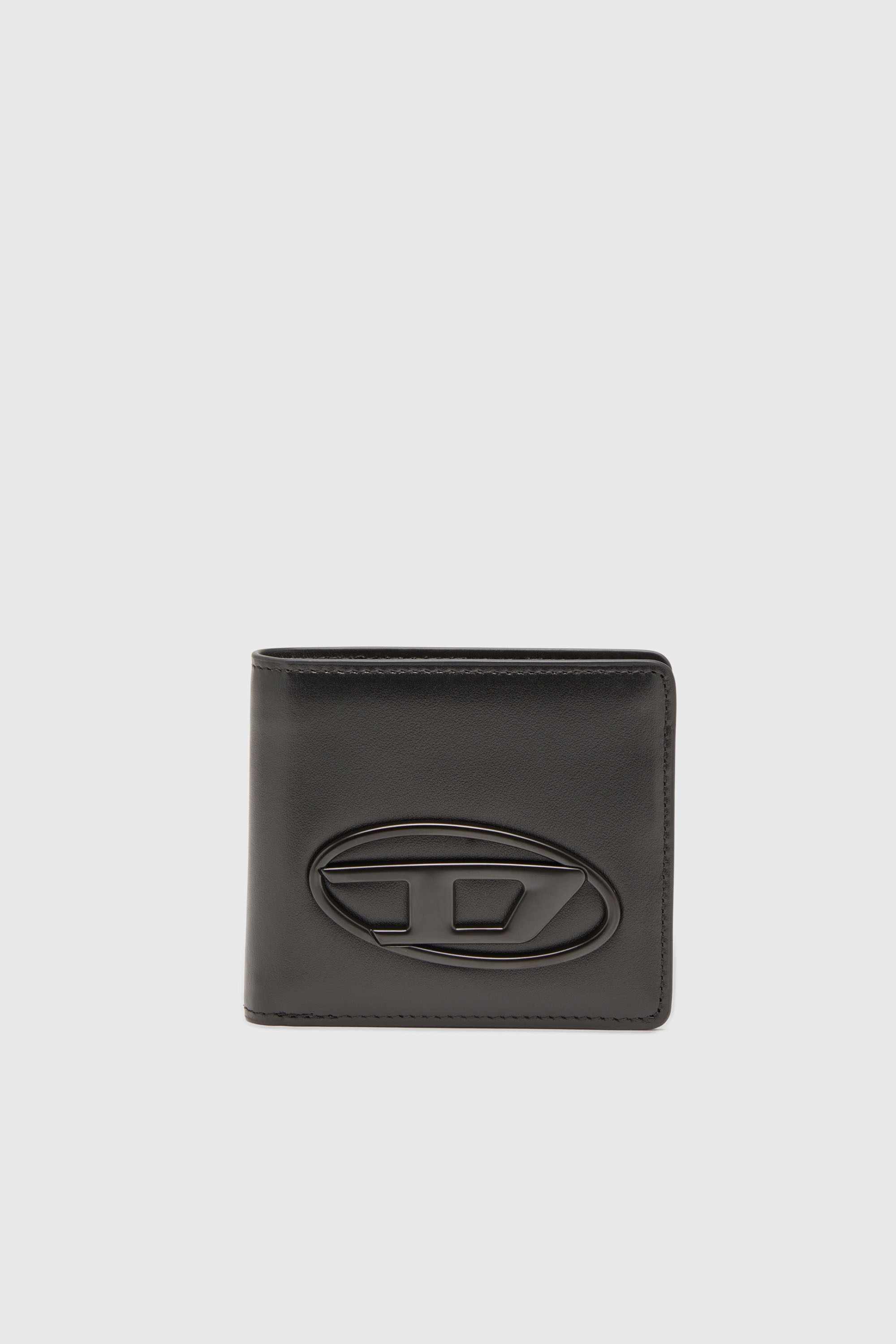Black Bi-fold wallet in leather