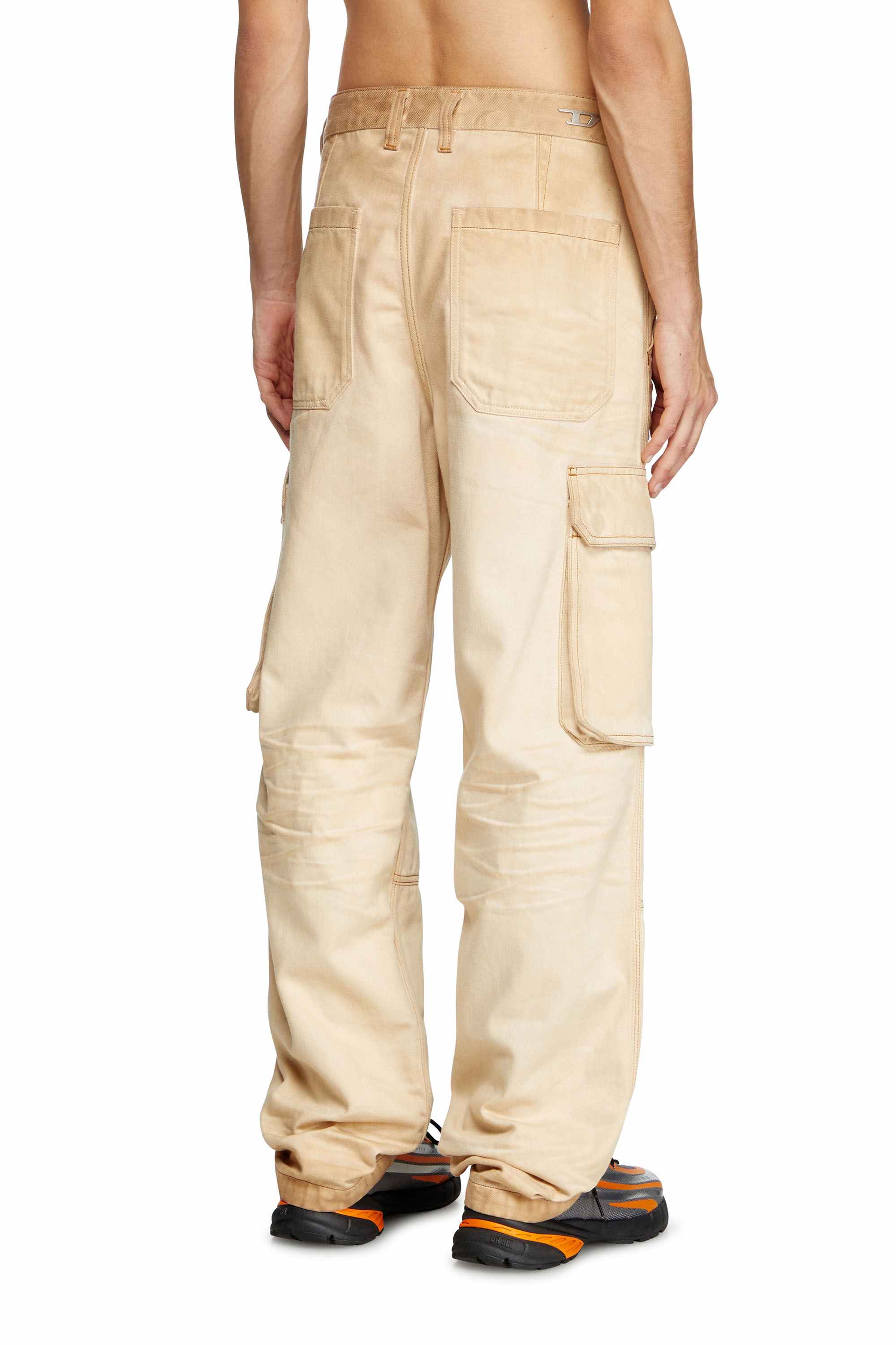 Beige D-Uty-Cargo Regular Fit Jeans