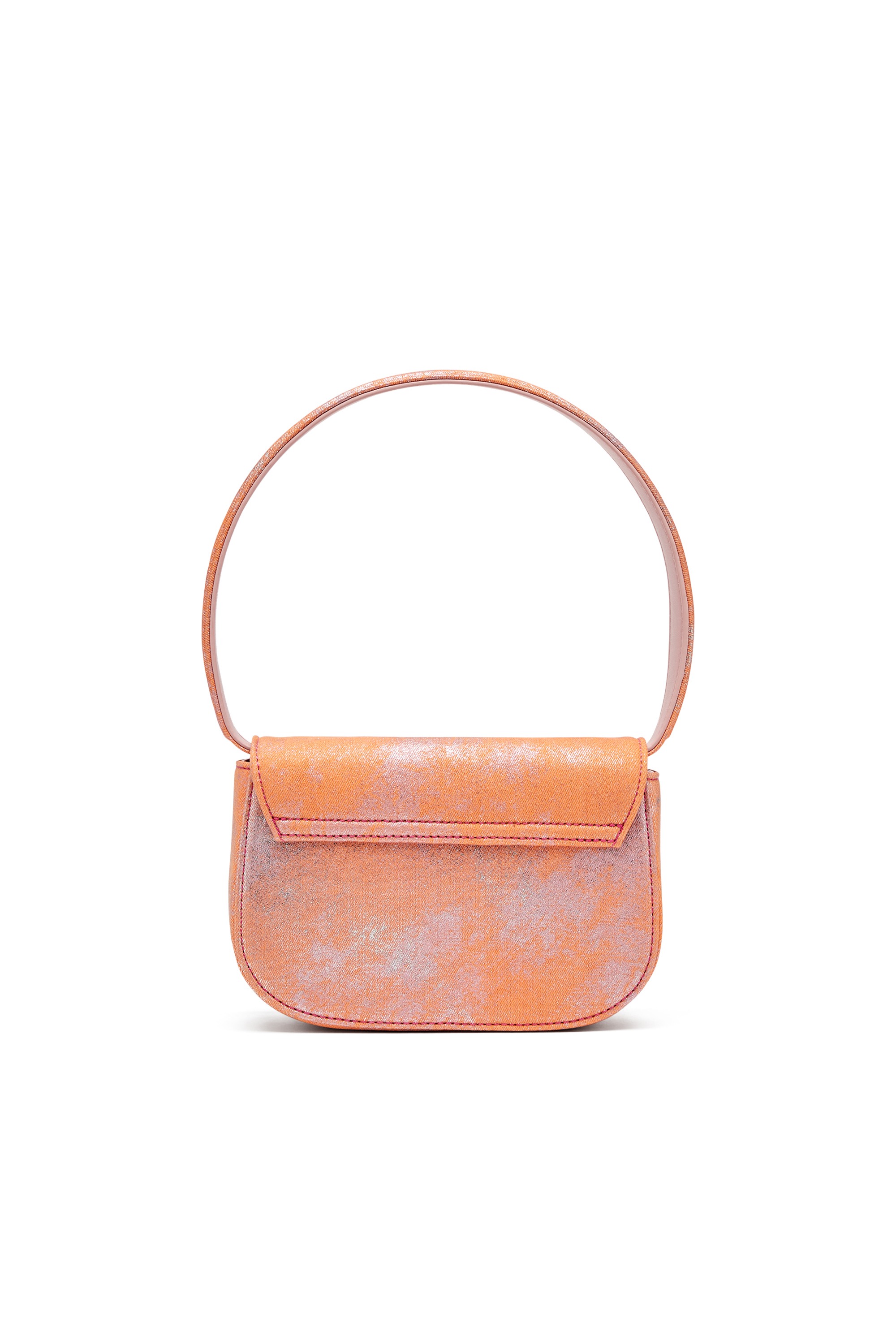 Pink 1DR-Iconic shoulder bag in pop colour denim