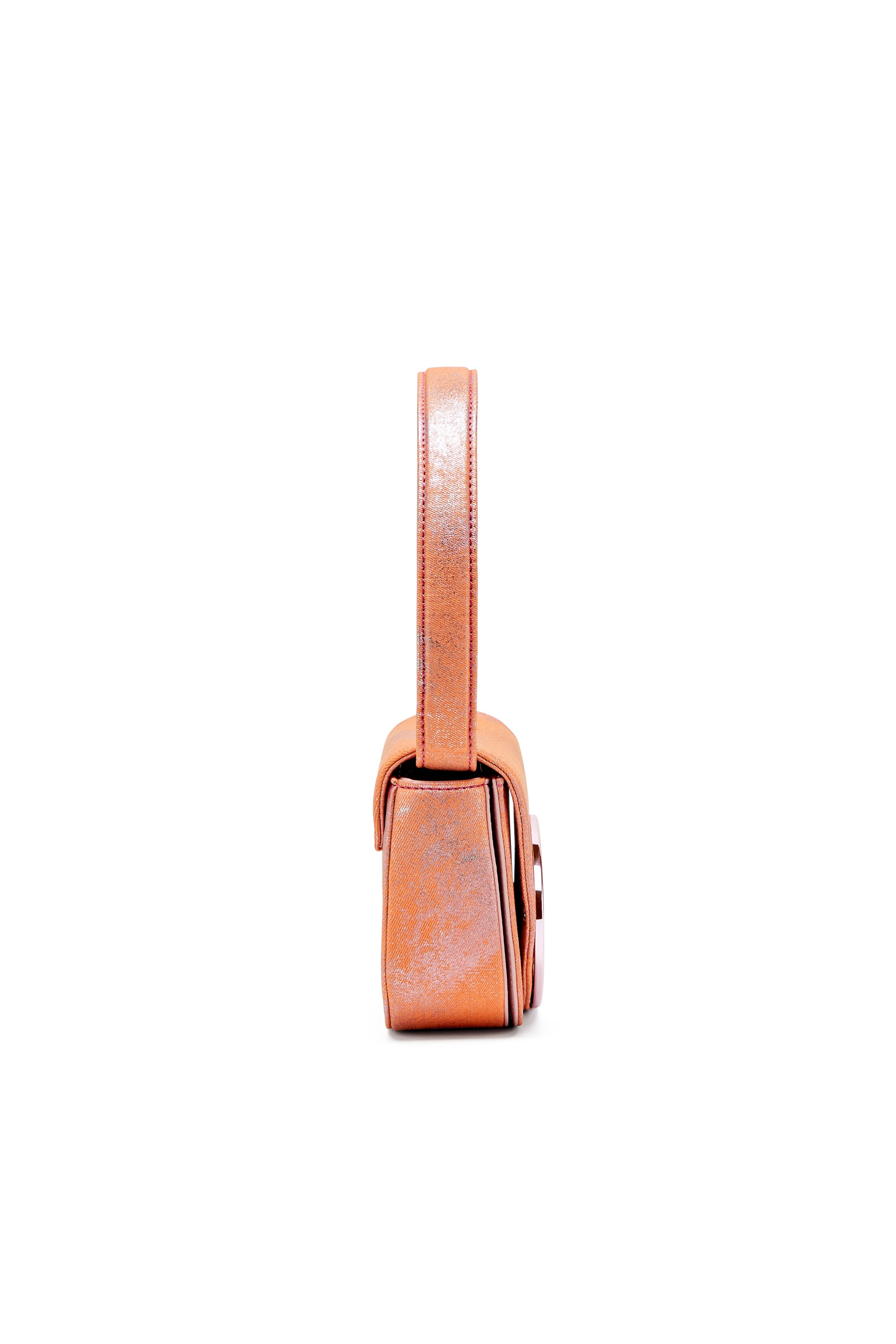 Pink 1DR-Iconic shoulder bag in pop colour denim