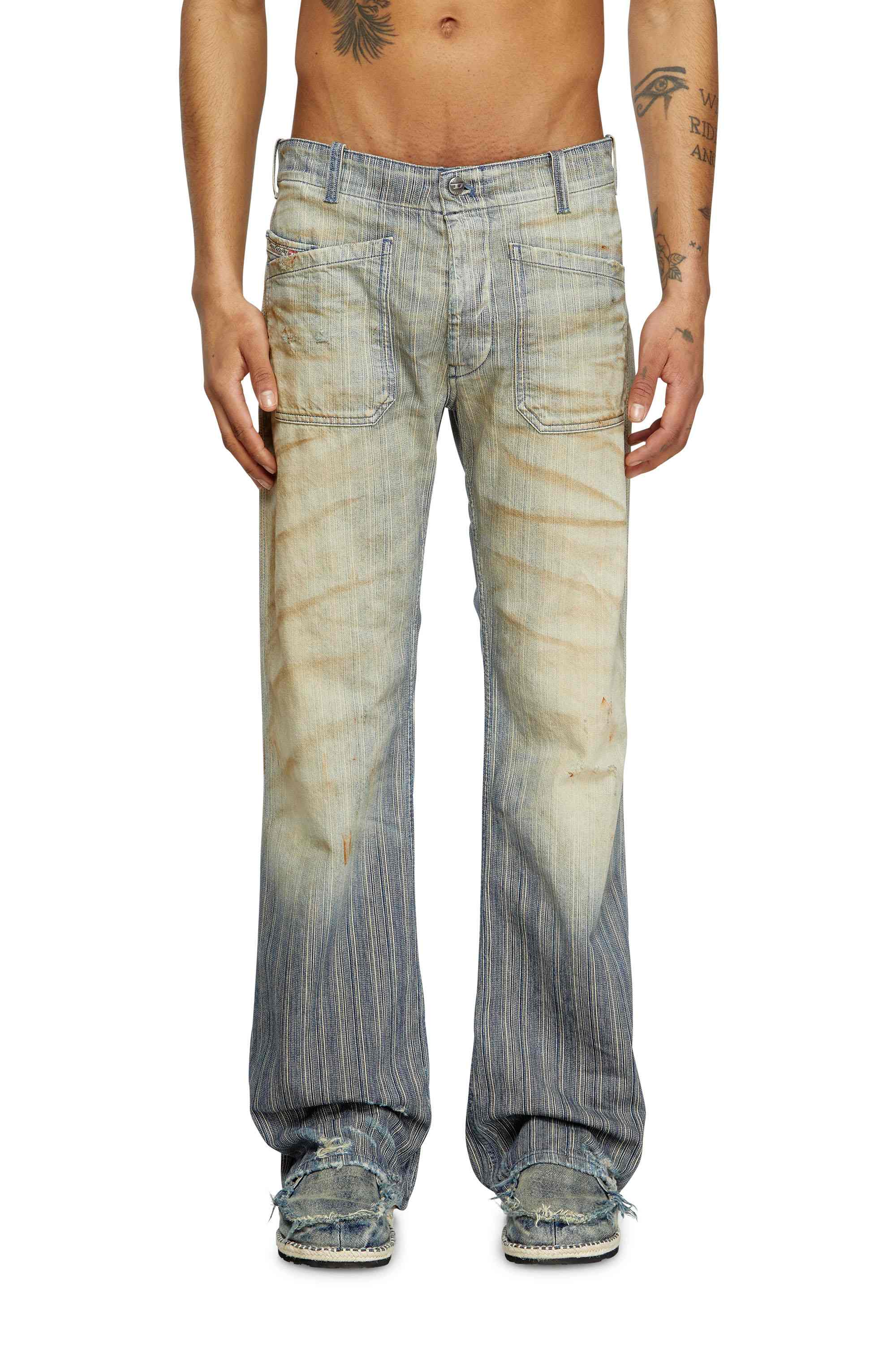 Blue Bootcut Jeans - D-Moorix