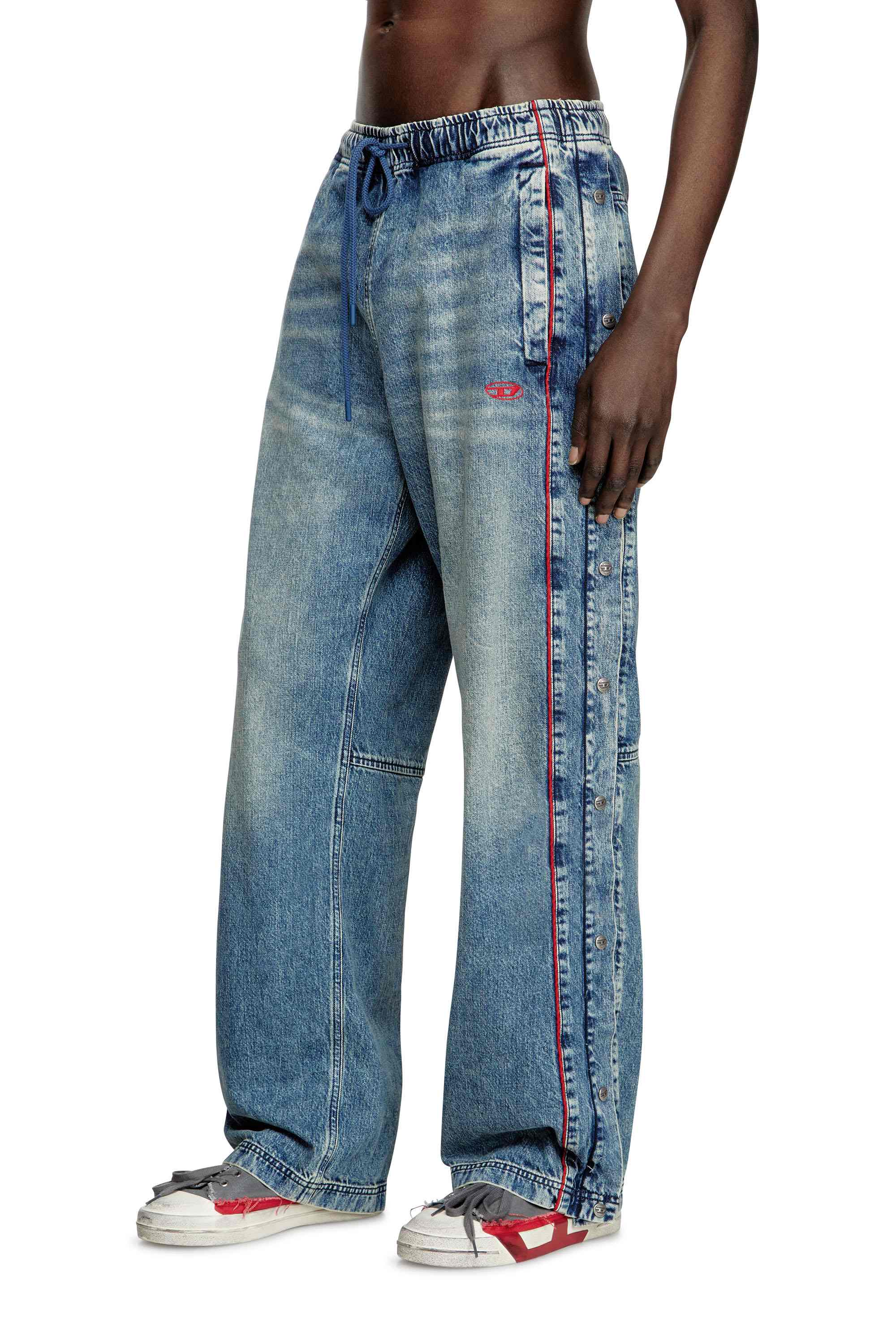 Medium Blue D-Axfor-S Relaxed Fit Jeans