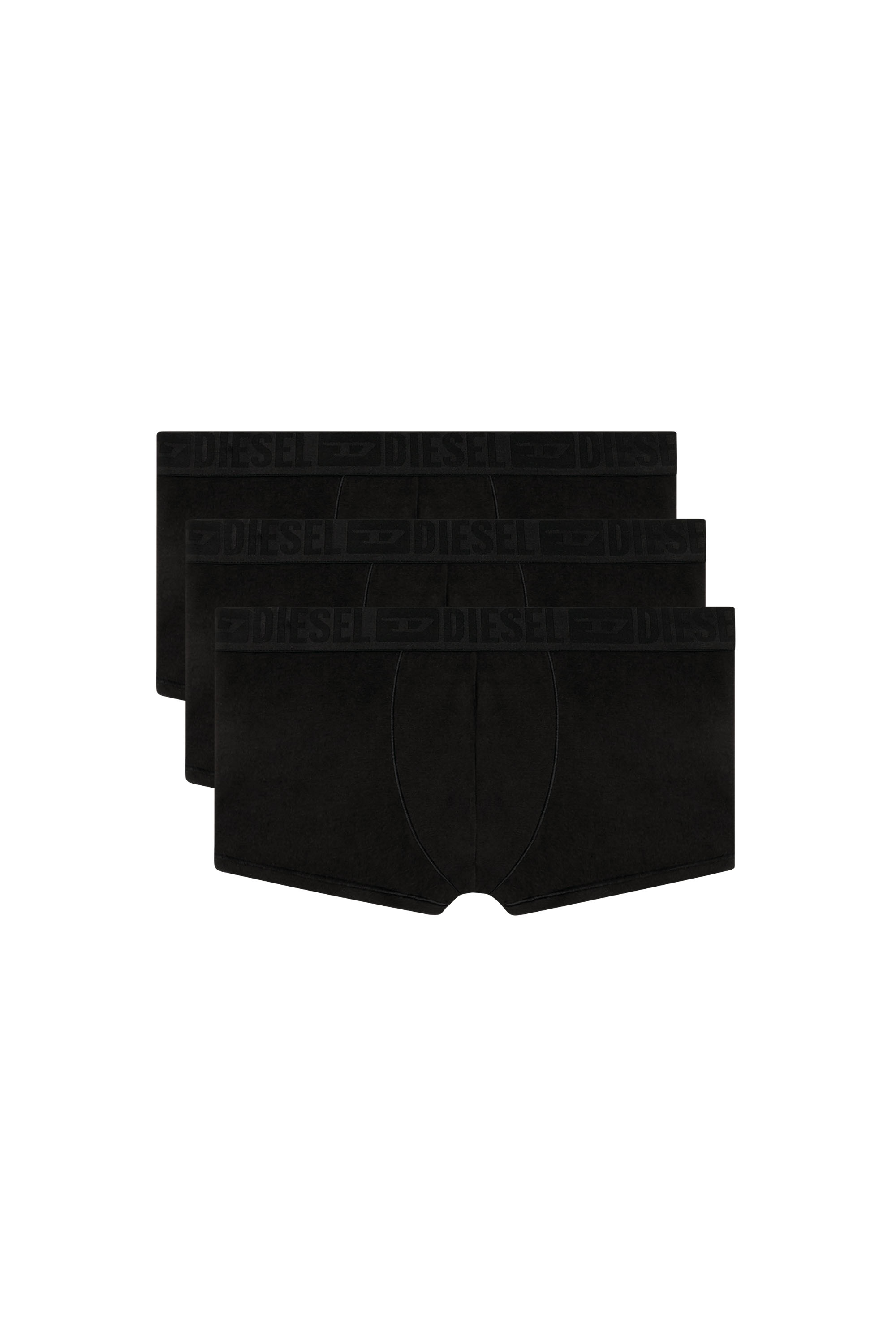 Black Three-pack plain boxer briefs