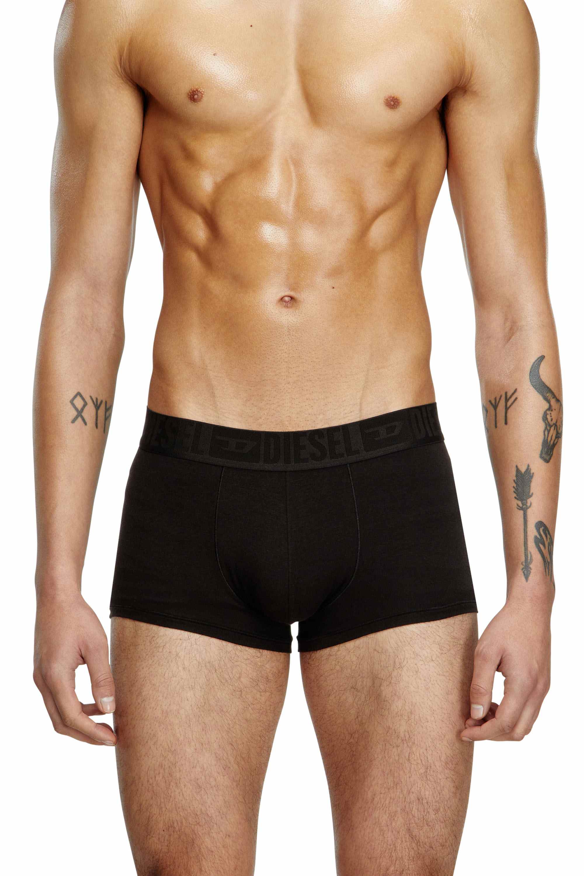 Black Three-pack plain boxer briefs