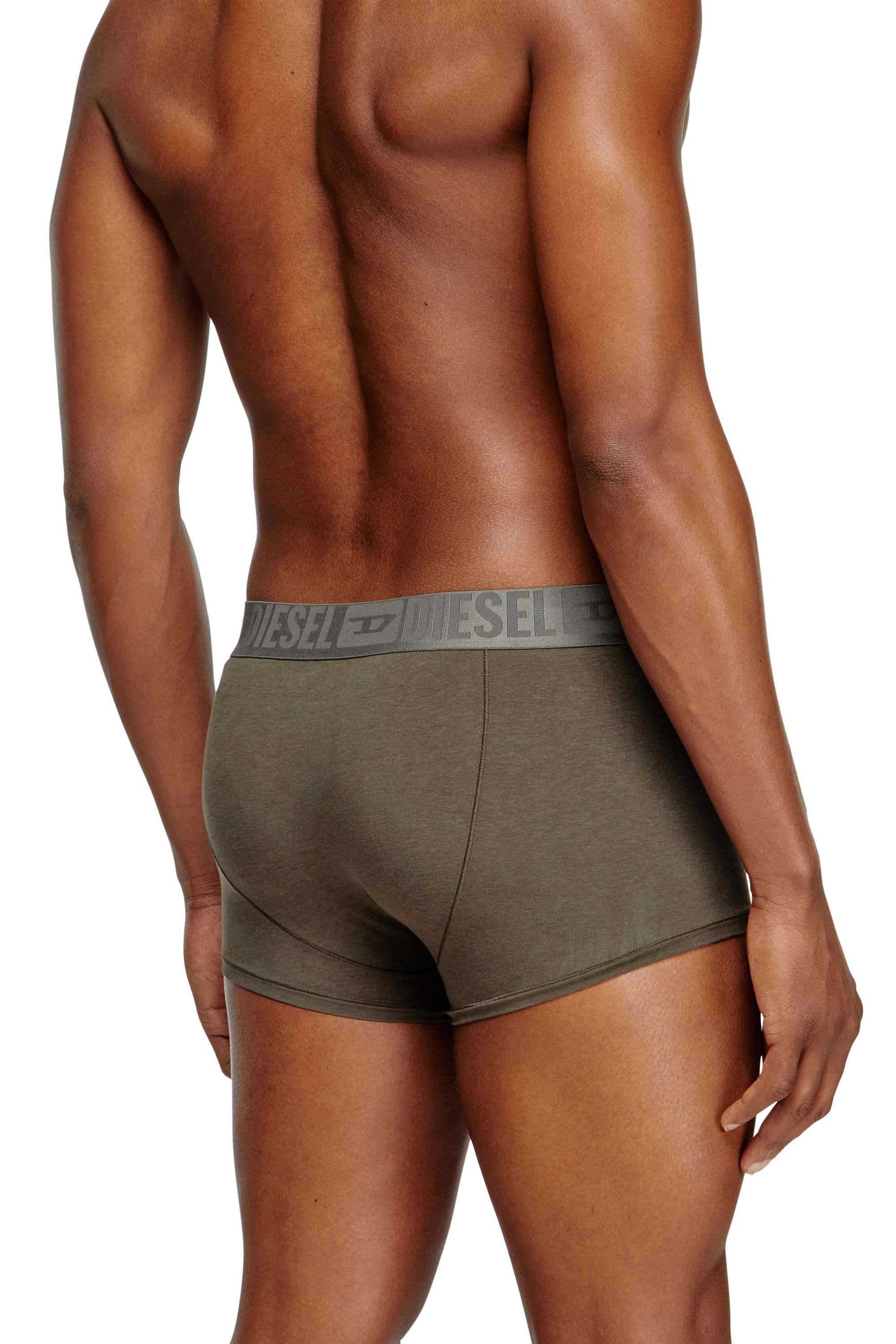 Green Three-pack plain boxer briefs