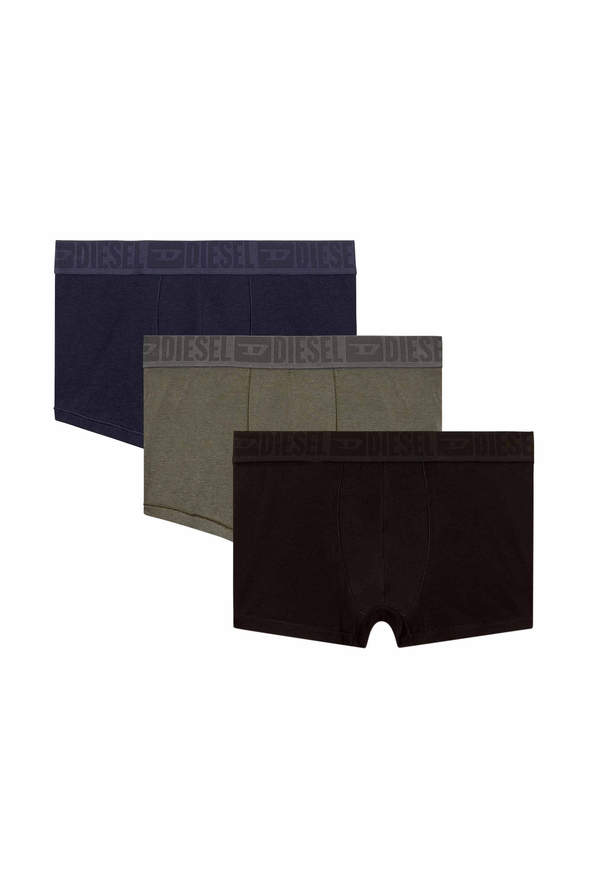 Green Three-pack plain boxer briefs