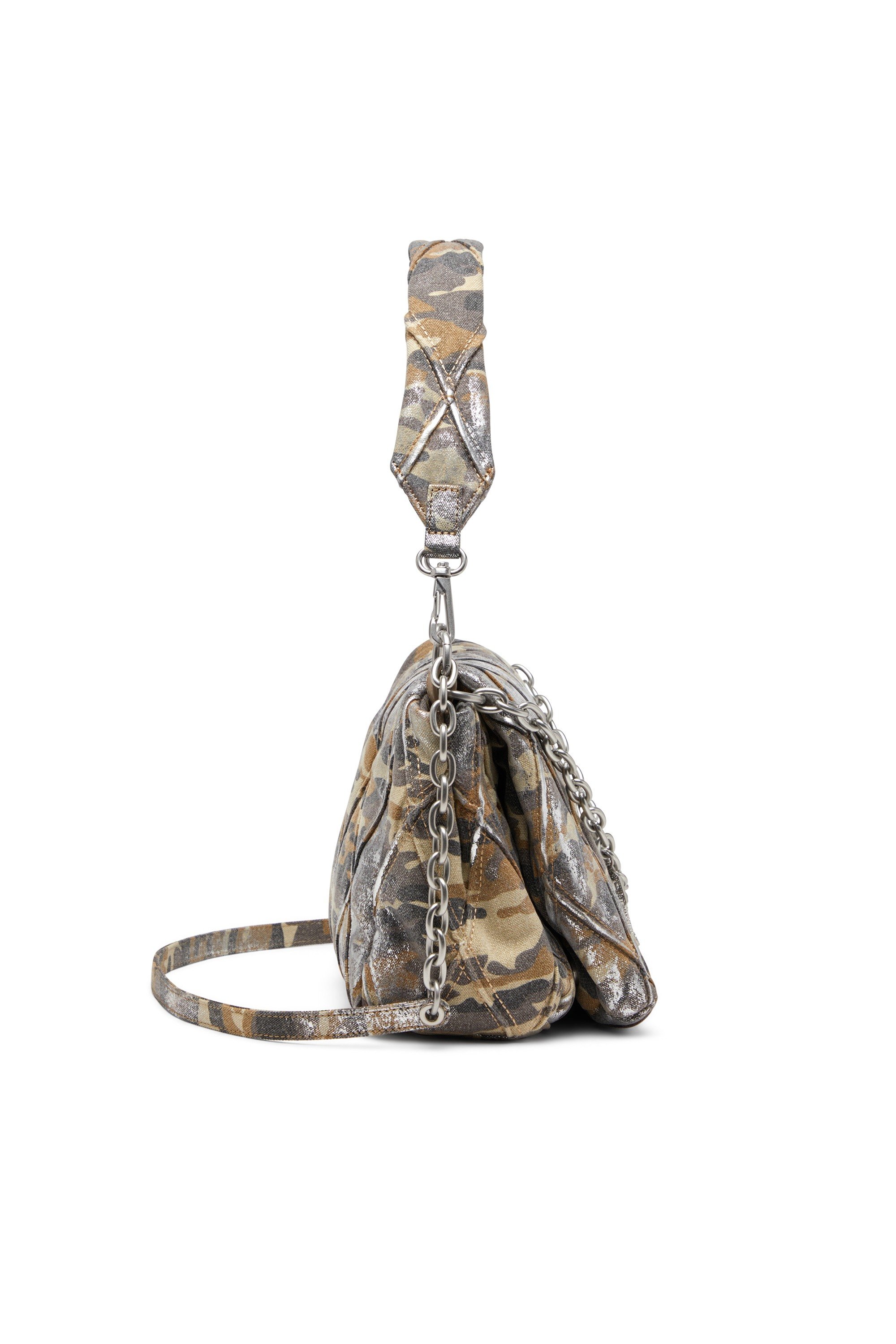Multicolor Charm-D M-Shoulder bag in metallic camo canvas