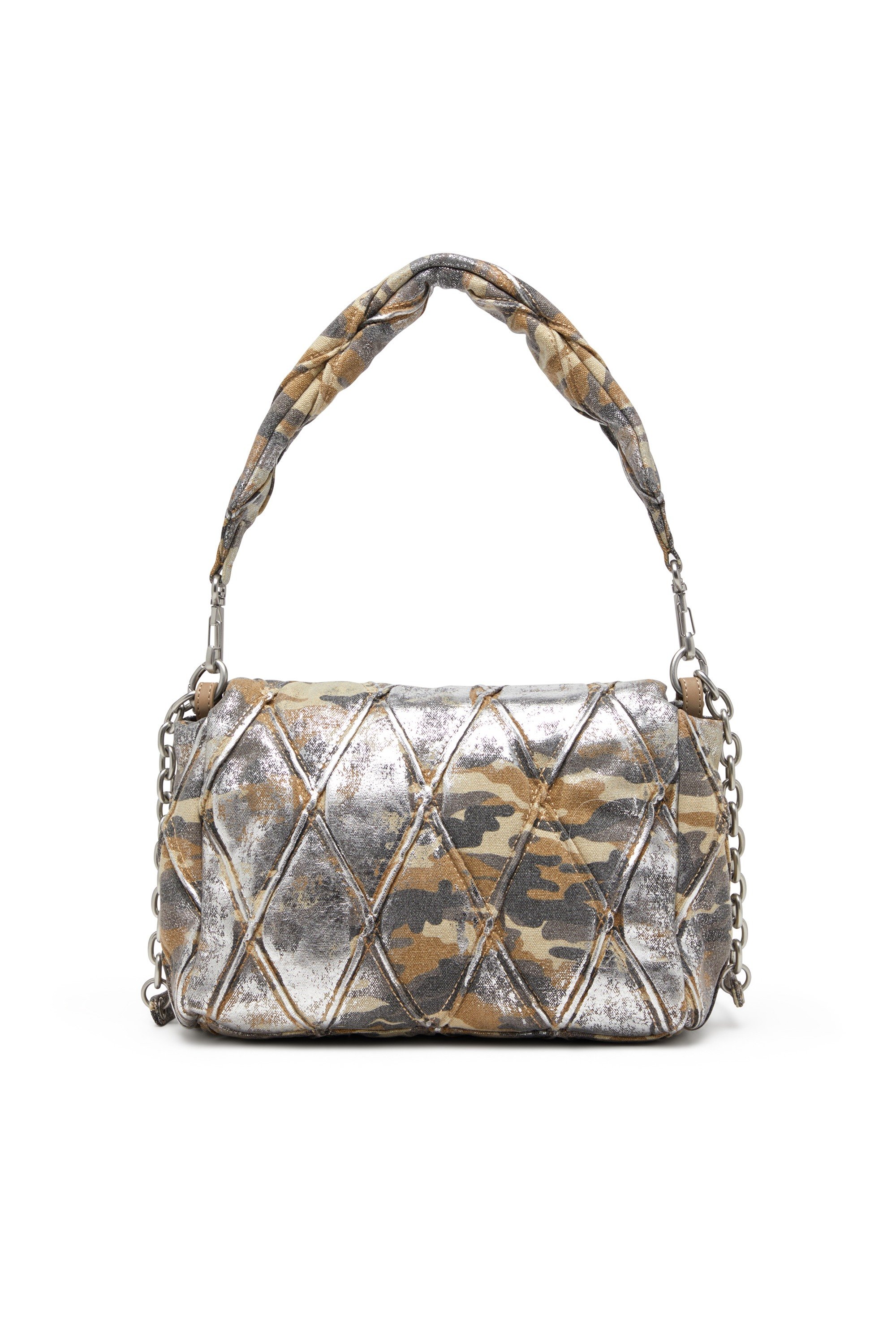 Multicolor Charm-D M-Shoulder bag in metallic camo canvas