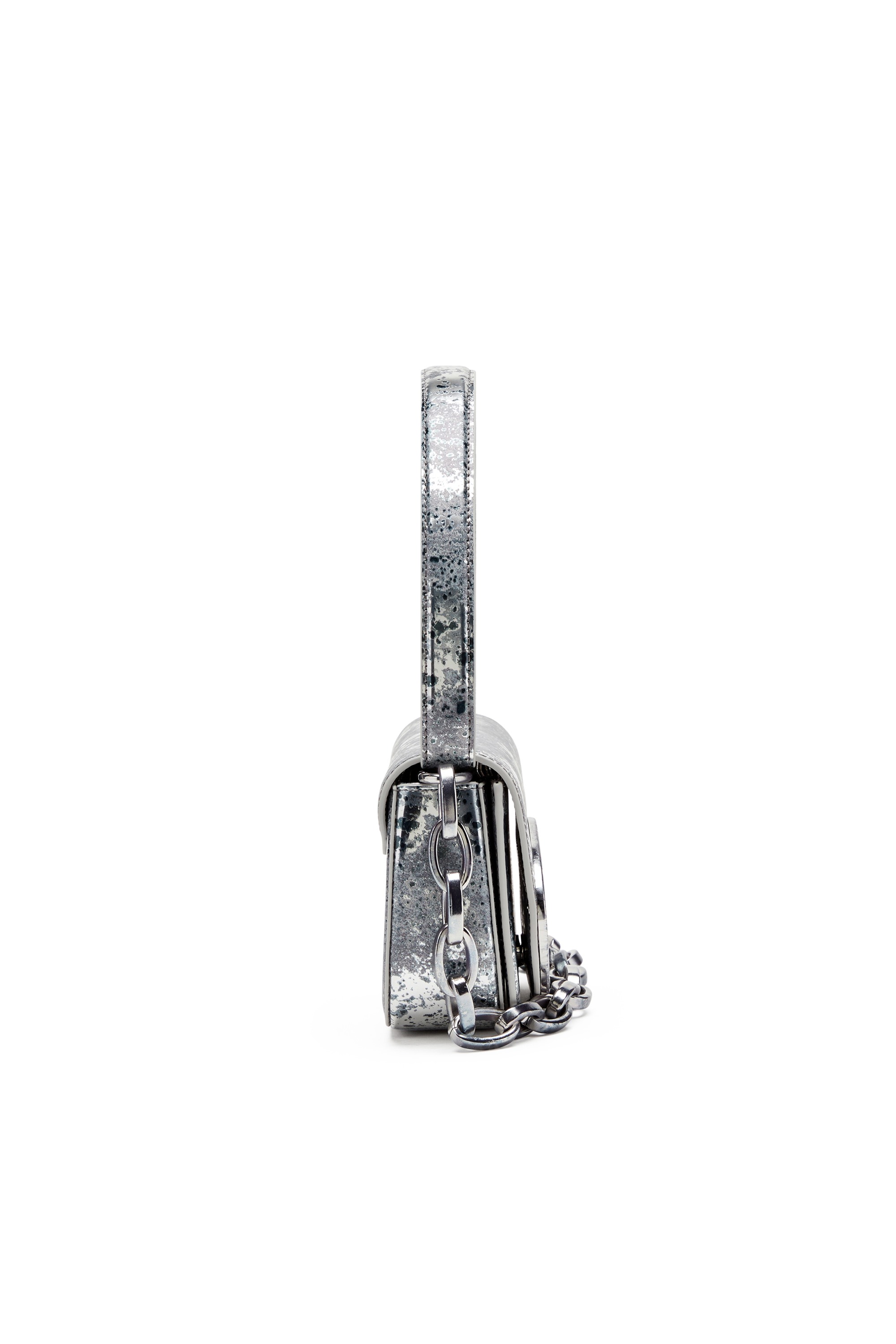 Silver 1DR-Iconic shoulder bag with mirror rust effect