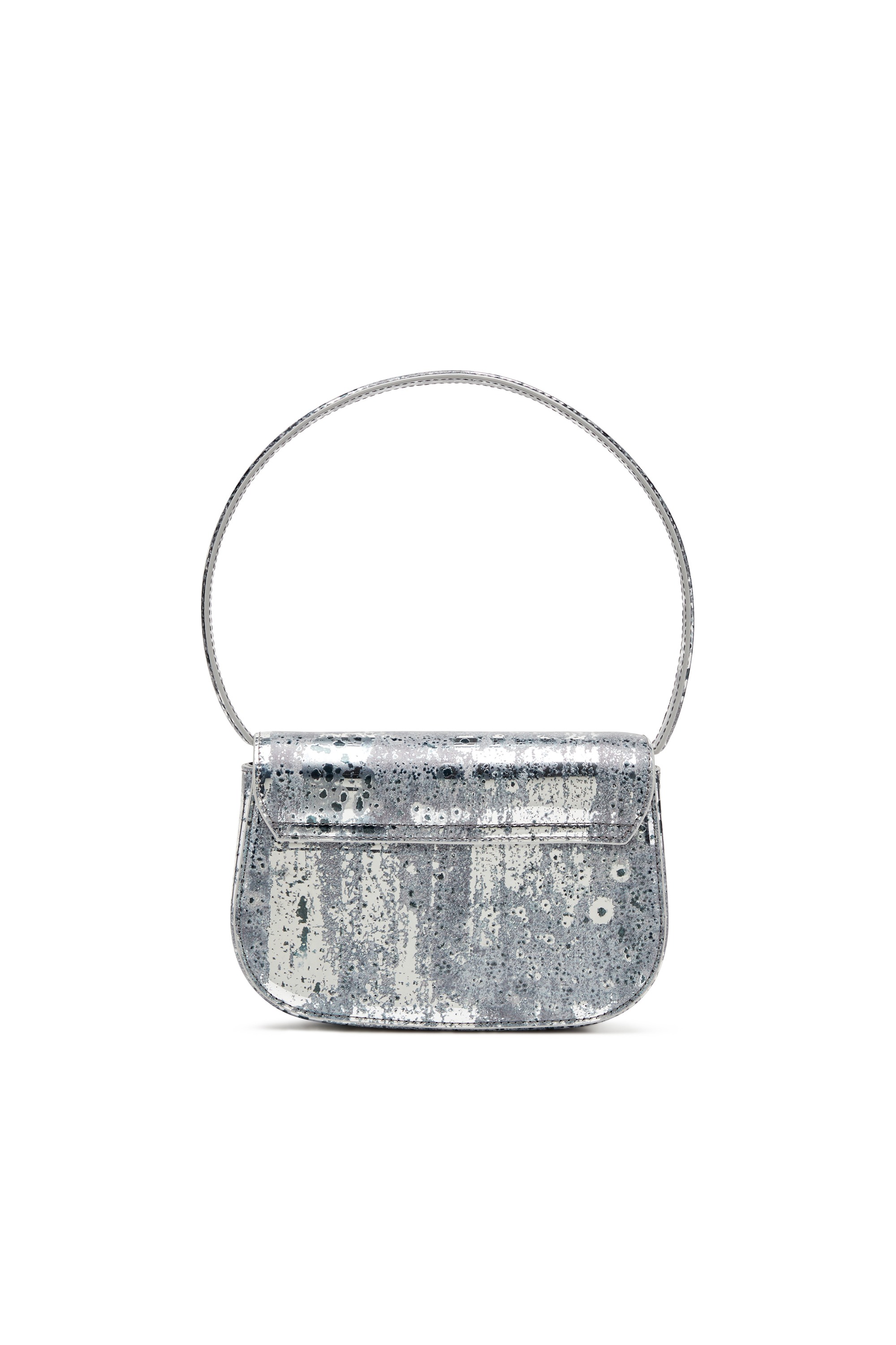 Silver 1DR-Iconic shoulder bag with mirror rust effect