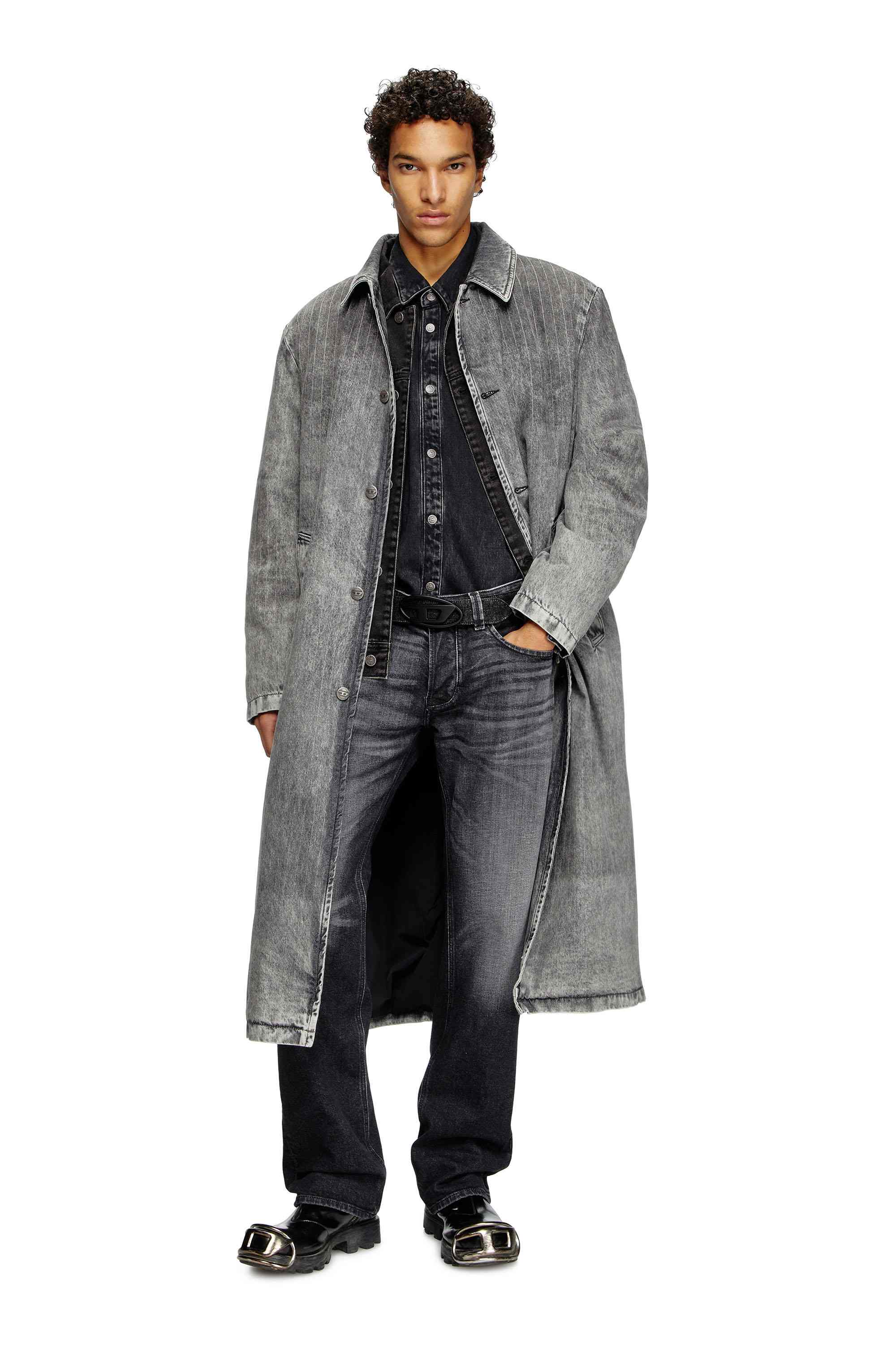 Black and Dark Grey Straight Fit- Larkee Jeans