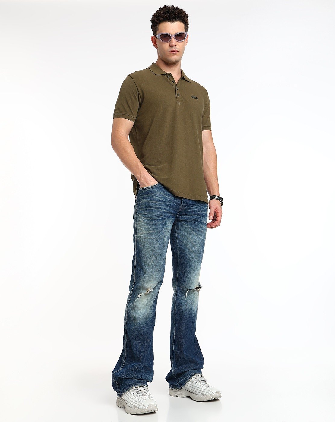 Blue  Bootcut Jeans - 1998 D-Buck